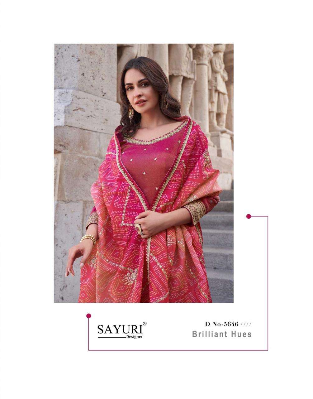 SAKHI NX BY SAYURI DESIGNER IN PREMIUM REAL SIMAR WITH EMBROIDERED DUPATTA