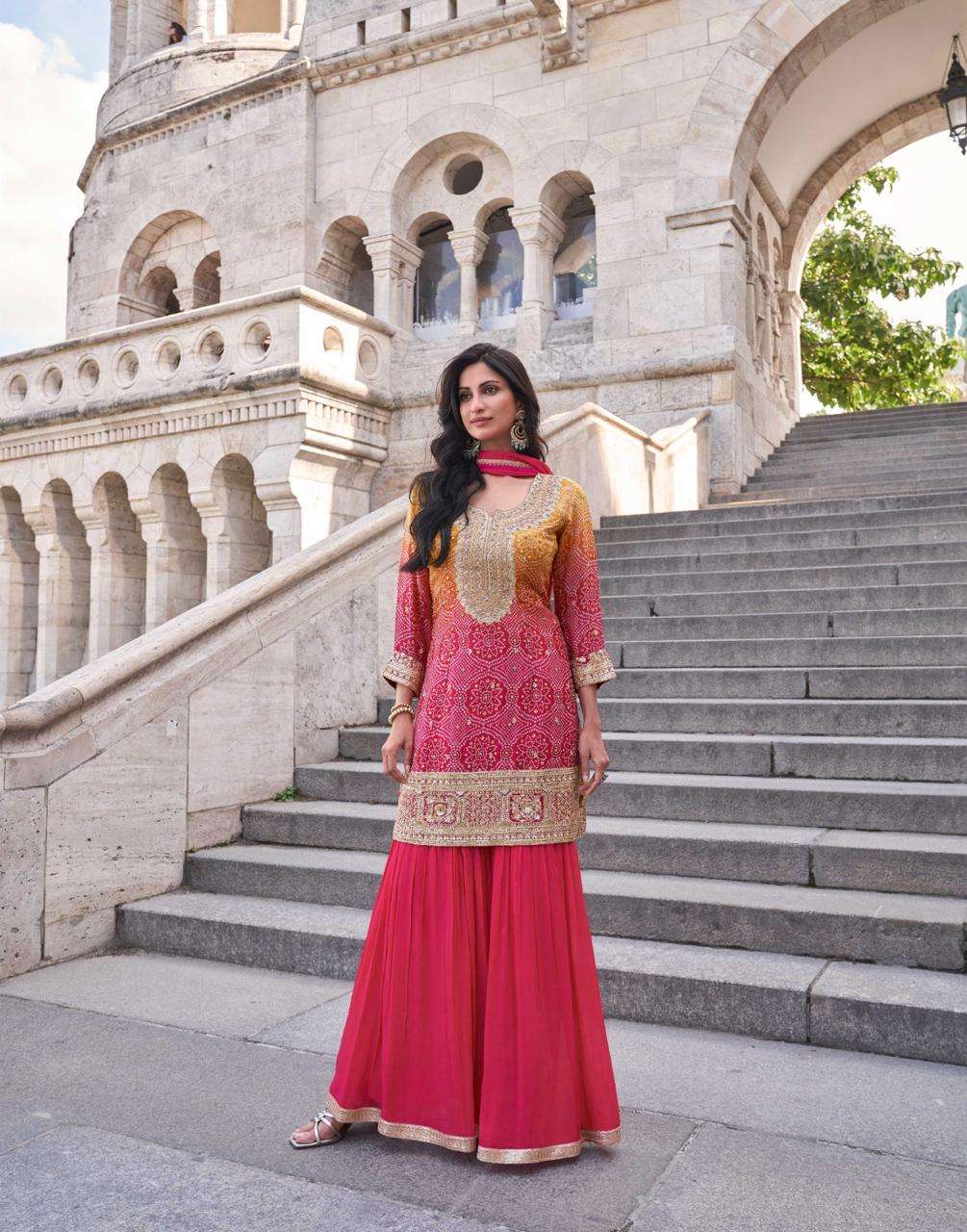 SAKHI NX BY SAYURI DESIGNER IN PREMIUM REAL SIMAR WITH EMBROIDERED DUPATTA