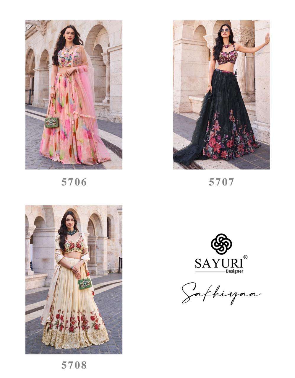 SAKHIYAA BY SAYURI DESIGNER IN PREMIUM REAL CHINON SILK HEAVY SILK EMBROIDERED HANDWORK BLOUSE WITH