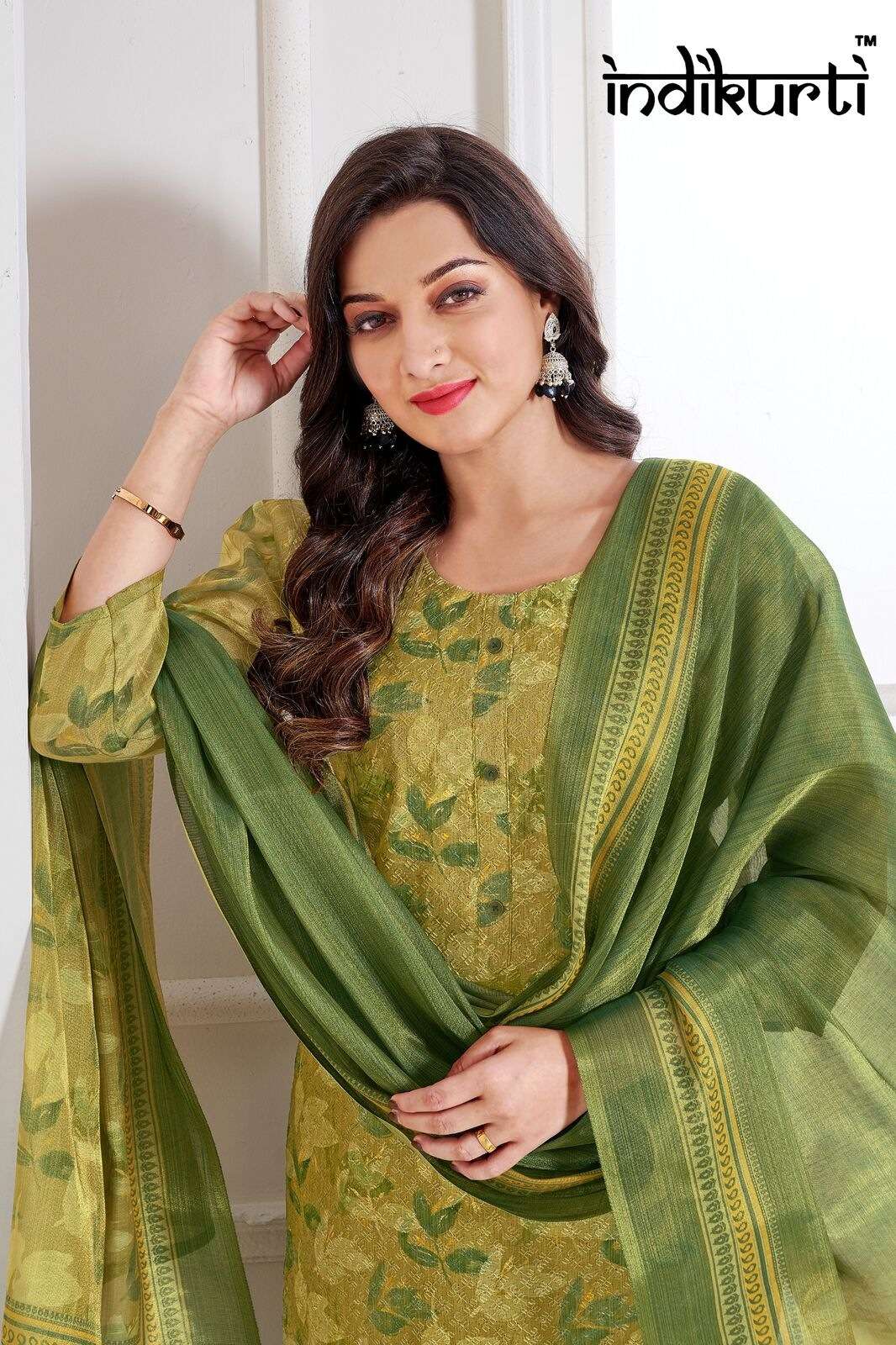 SHIVANI-3 BY INDIKURTI IN SCHIFFLI PREMIUM ERODE SILK WITH HANDWORK