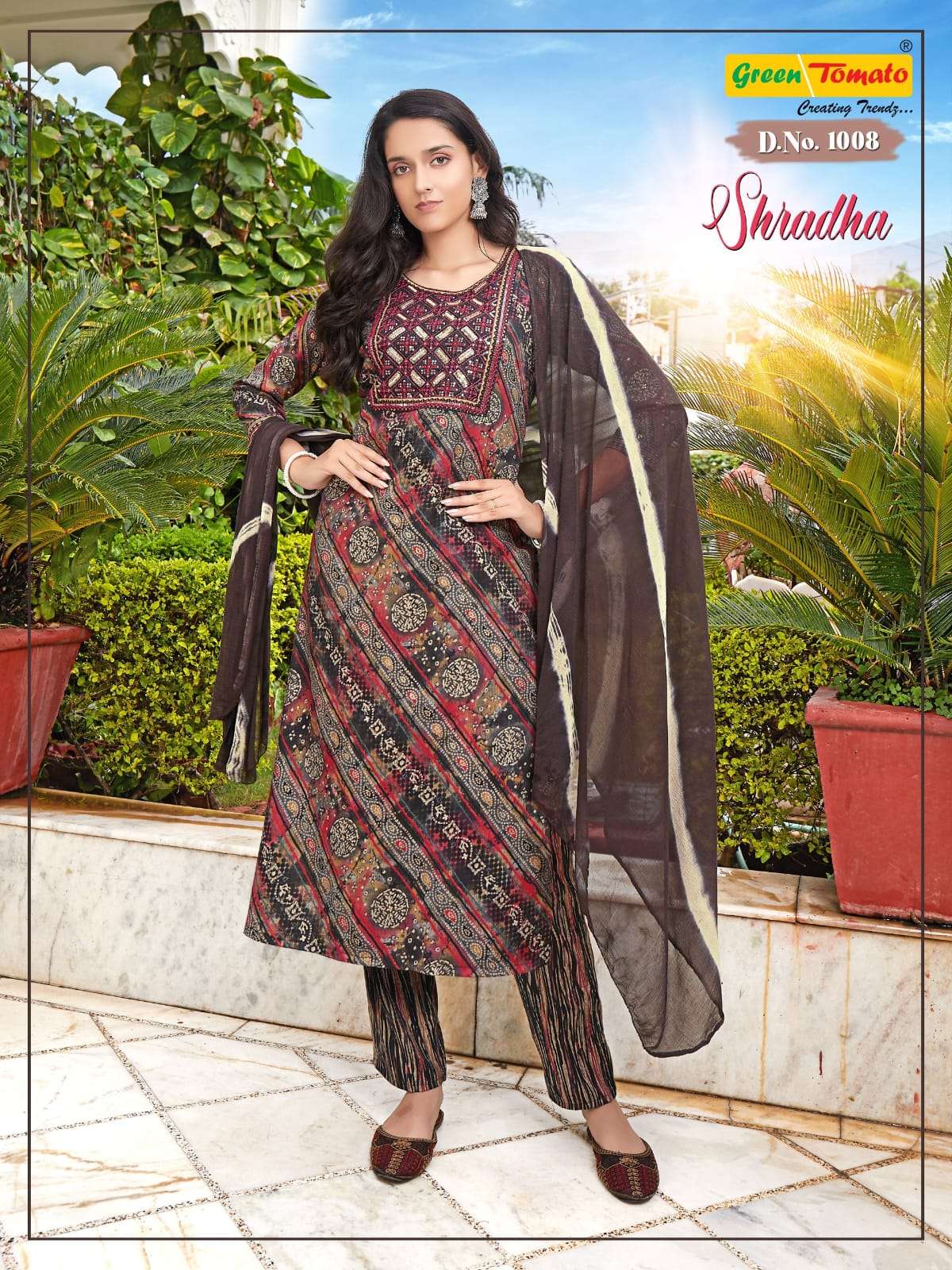 SHRADHA BY GREEN TOMATO IN CAPSULE FOIL PRINT
