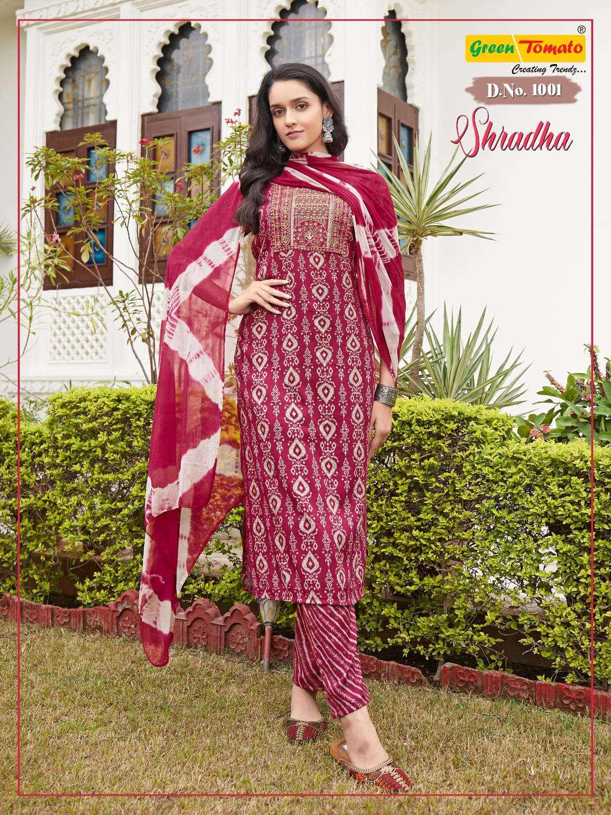 SHRADHA BY GREEN TOMATO IN CAPSULE FOIL PRINT