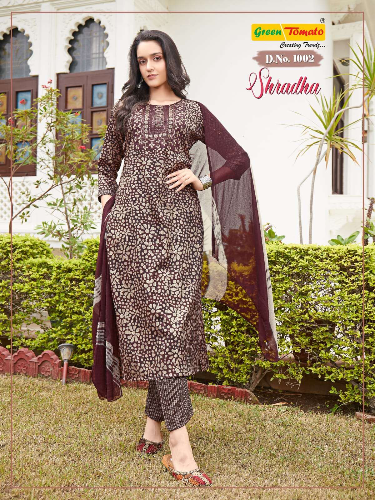 SHRADHA BY GREEN TOMATO IN CAPSULE FOIL PRINT
