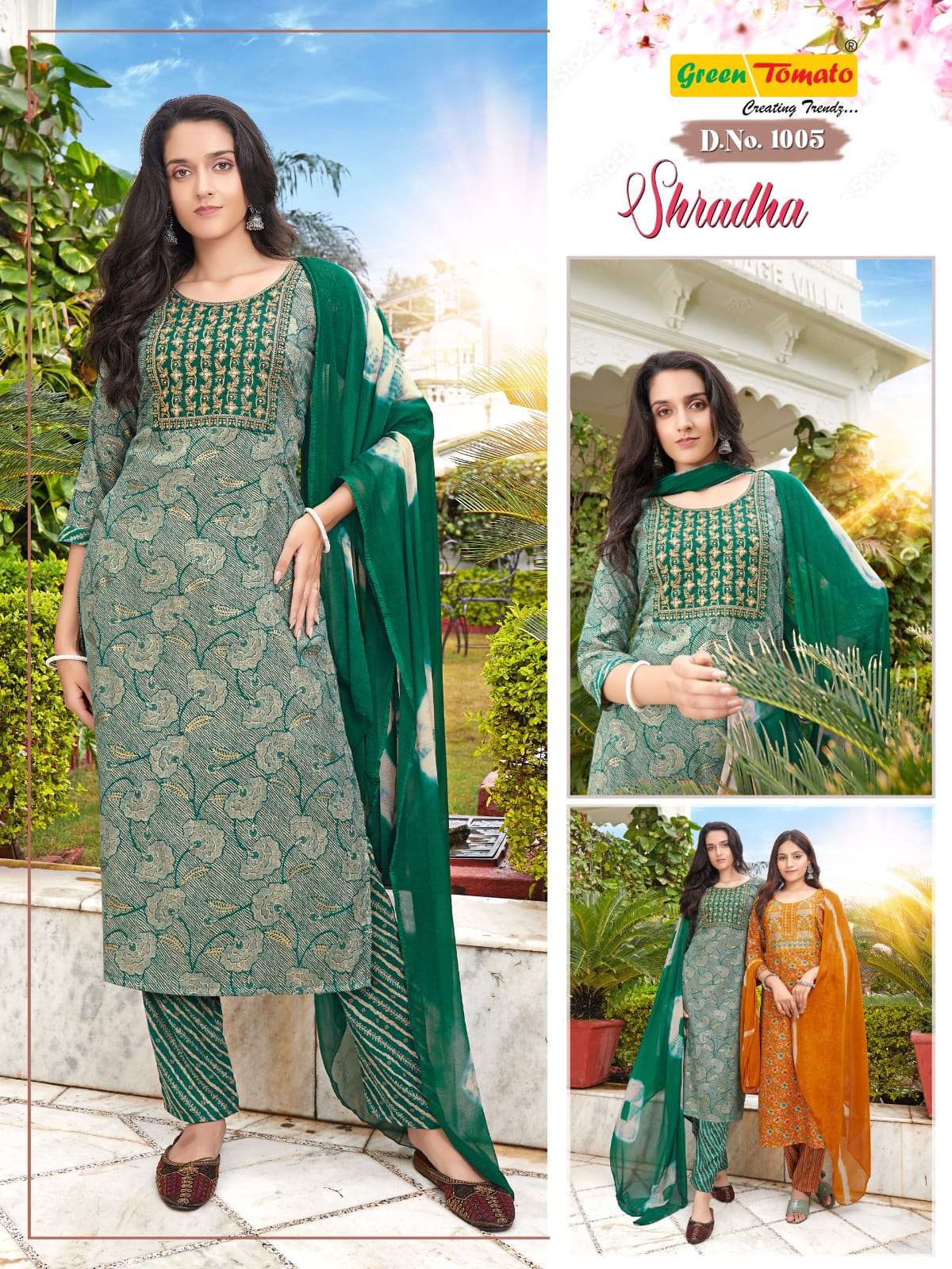 SHRADHA BY GREEN TOMATO IN CAPSULE FOIL PRINT