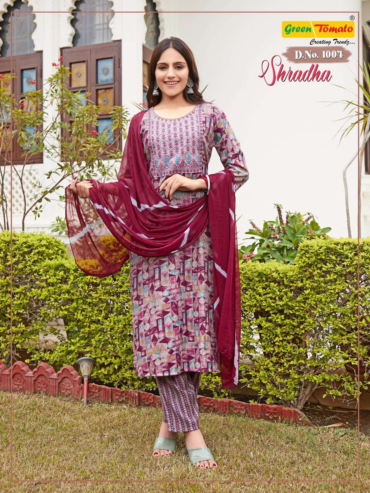 SHRADHA BY GREEN TOMATO IN CAPSULE FOIL PRINT