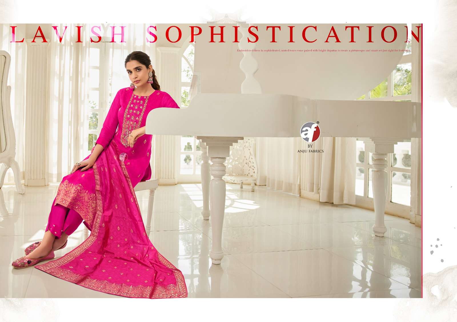 SILK AFFAIR VOL-5 BY ANJU FABRICS IN PURE DOLA SILK WITH JACQUARD 