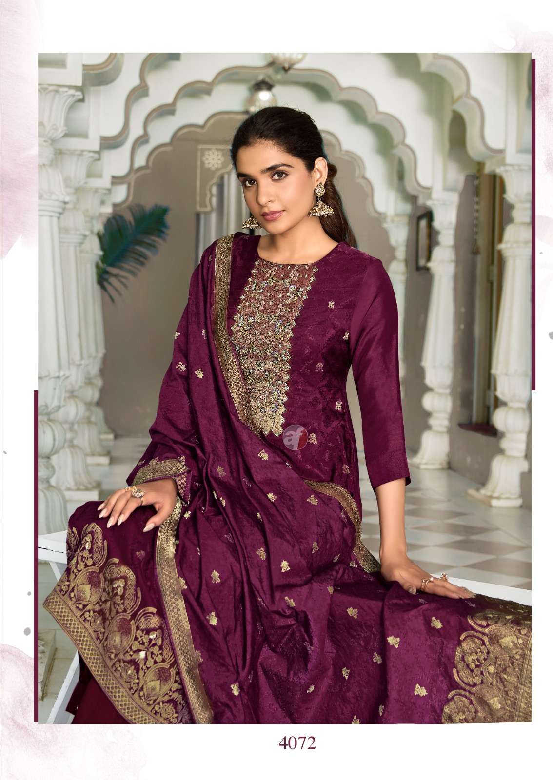 SILK AFFAIR VOL-5 BY ANJU FABRICS IN PURE DOLA SILK WITH JACQUARD 