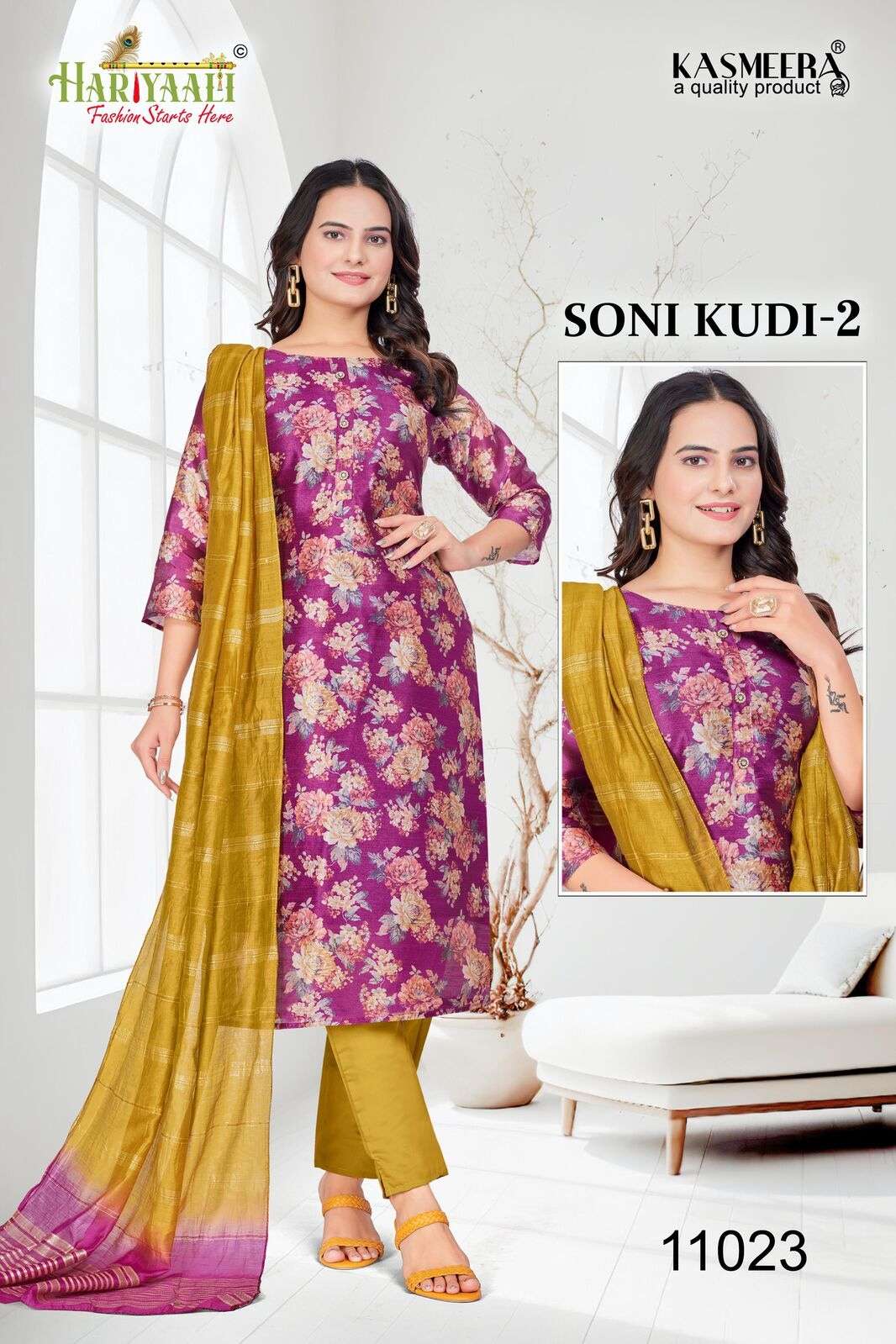 SONI KUDI VOL.2 BY HARIYAALI IN AASAM SILK WITH DIGITAL PRINT WITH RICH COMBINATION