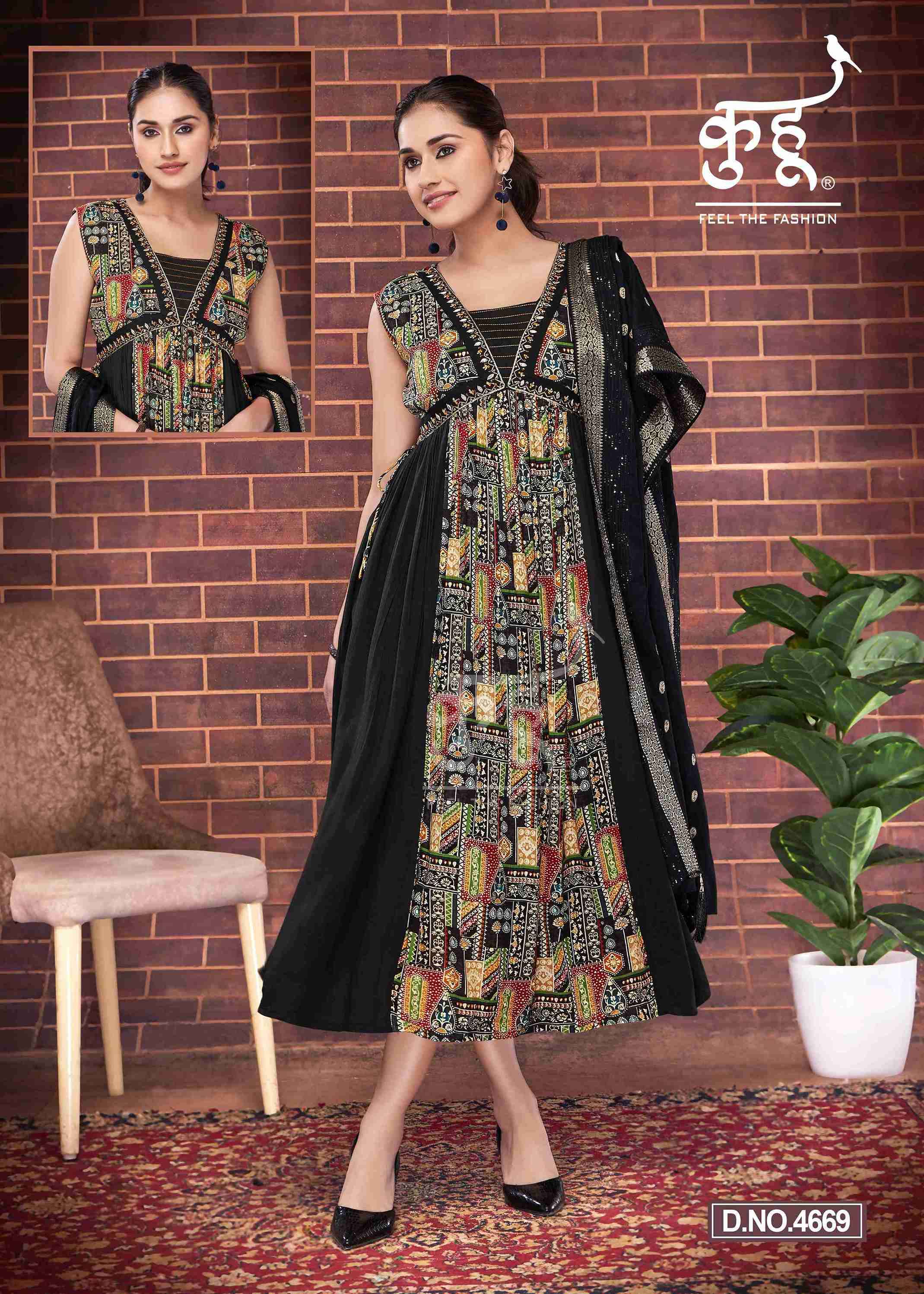 VOL-8 BY KUHOO KURTIS DUPATTA ONLY COMBO PICK 