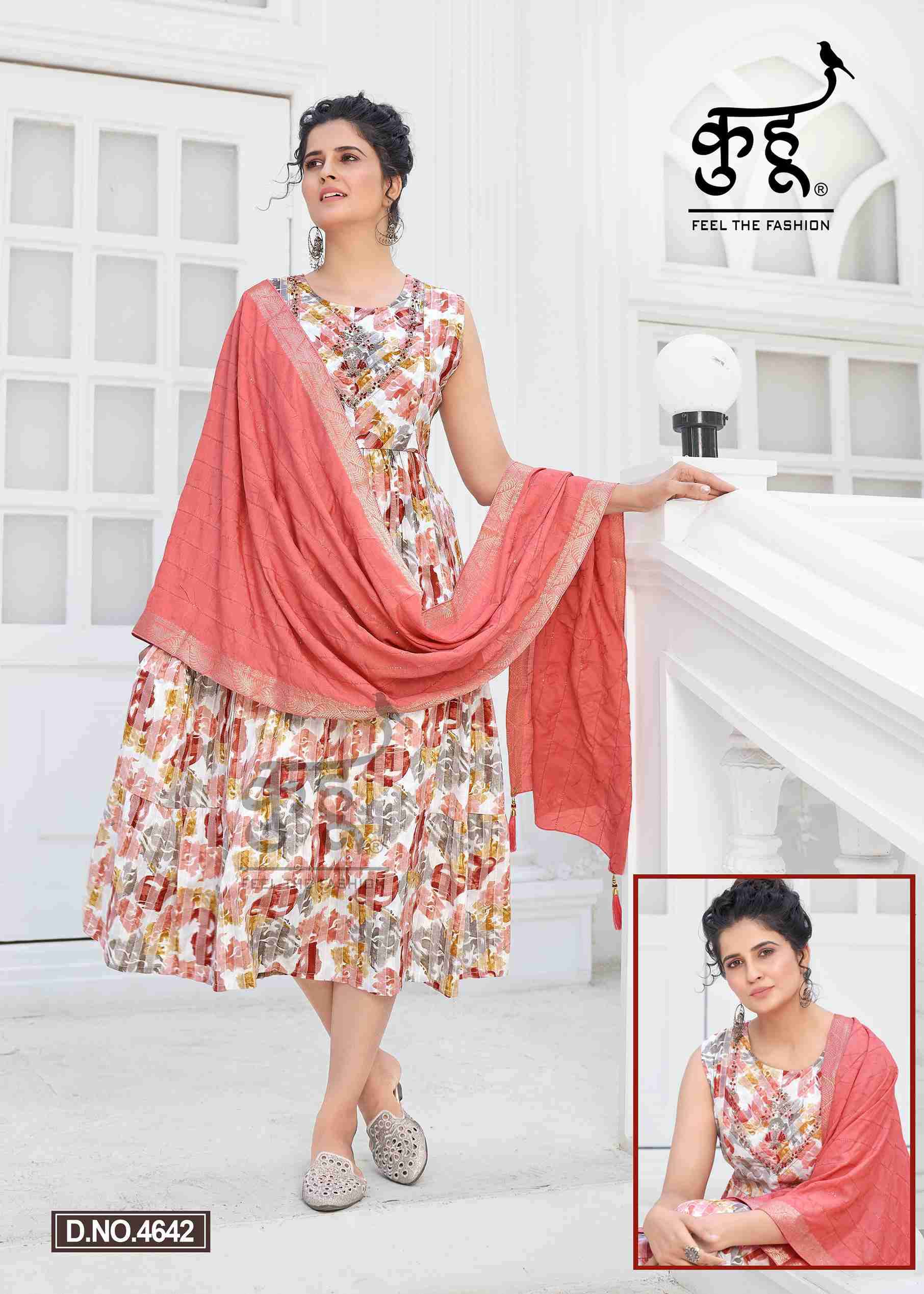 VOL-8 BY KUHOO KURTIS DUPATTA ONLY COMBO PICK 