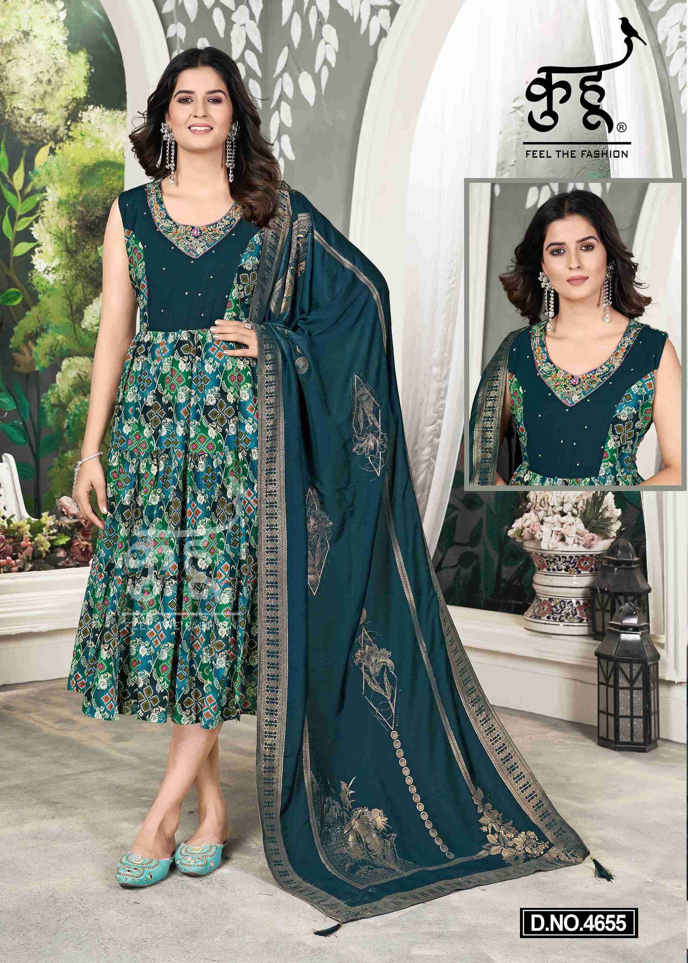 VOL-8 BY KUHOO KURTIS DUPATTA ONLY COMBO PICK 