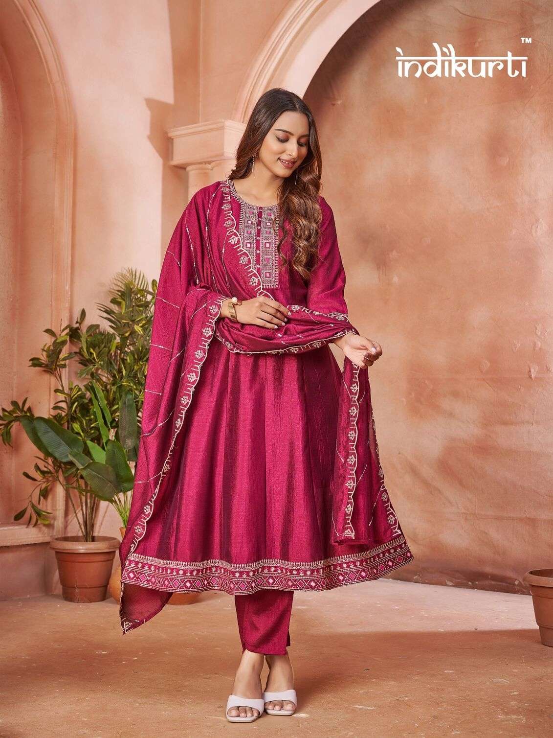 ZOYA BY INDIKURTI IN VICHITRA WITH HEAVY EMBROIDERY WORK