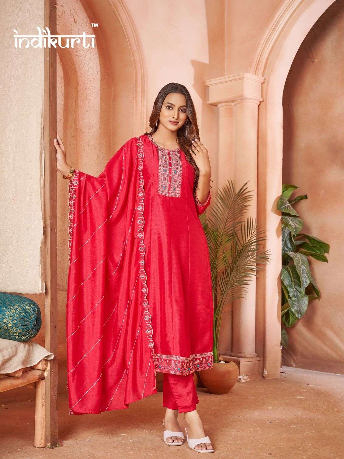 ZOYA BY INDIKURTI IN VICHITRA WITH HEAVY EMBROIDERY WORK