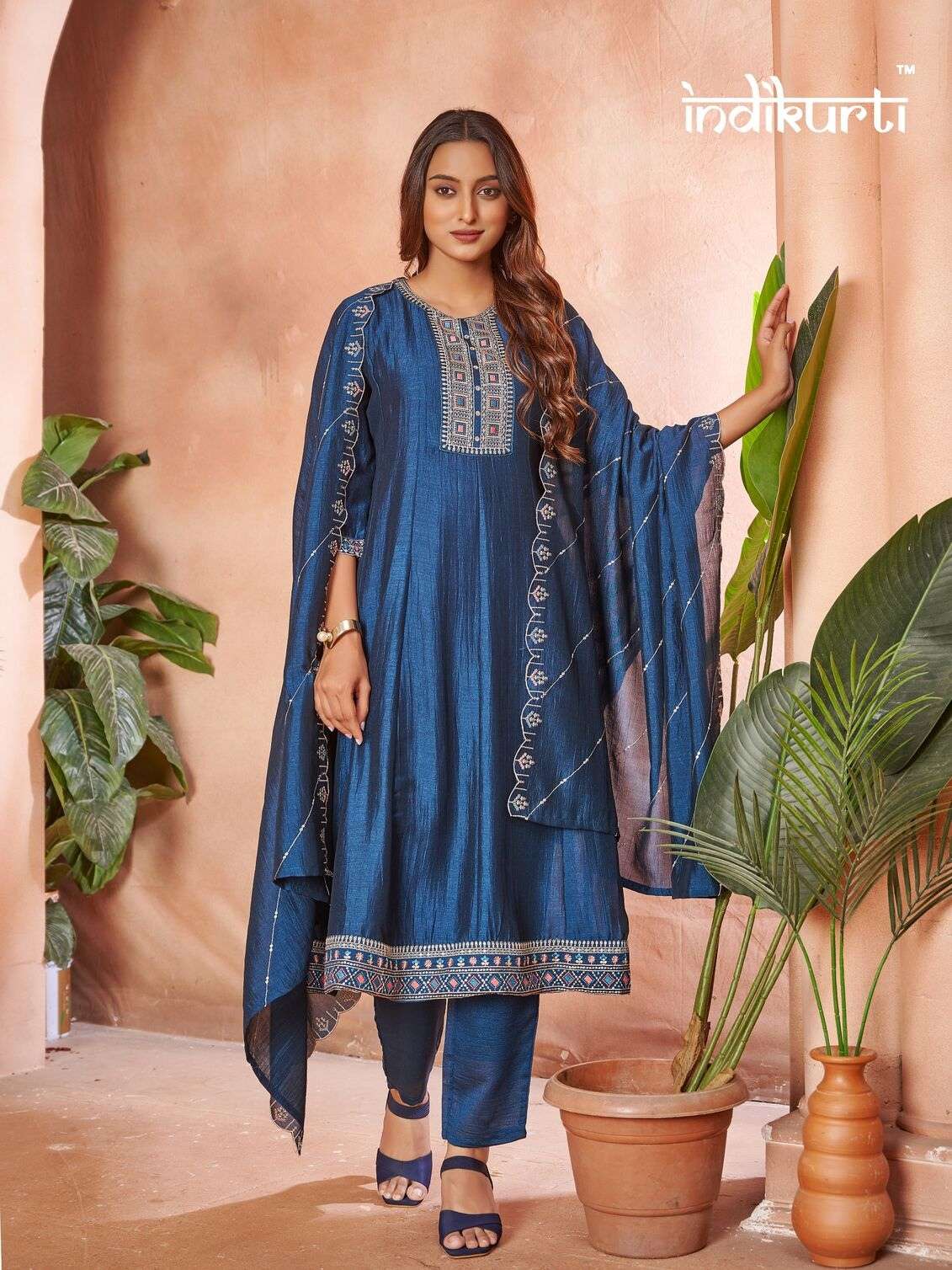 ZOYA BY INDIKURTI IN VICHITRA WITH HEAVY EMBROIDERY WORK