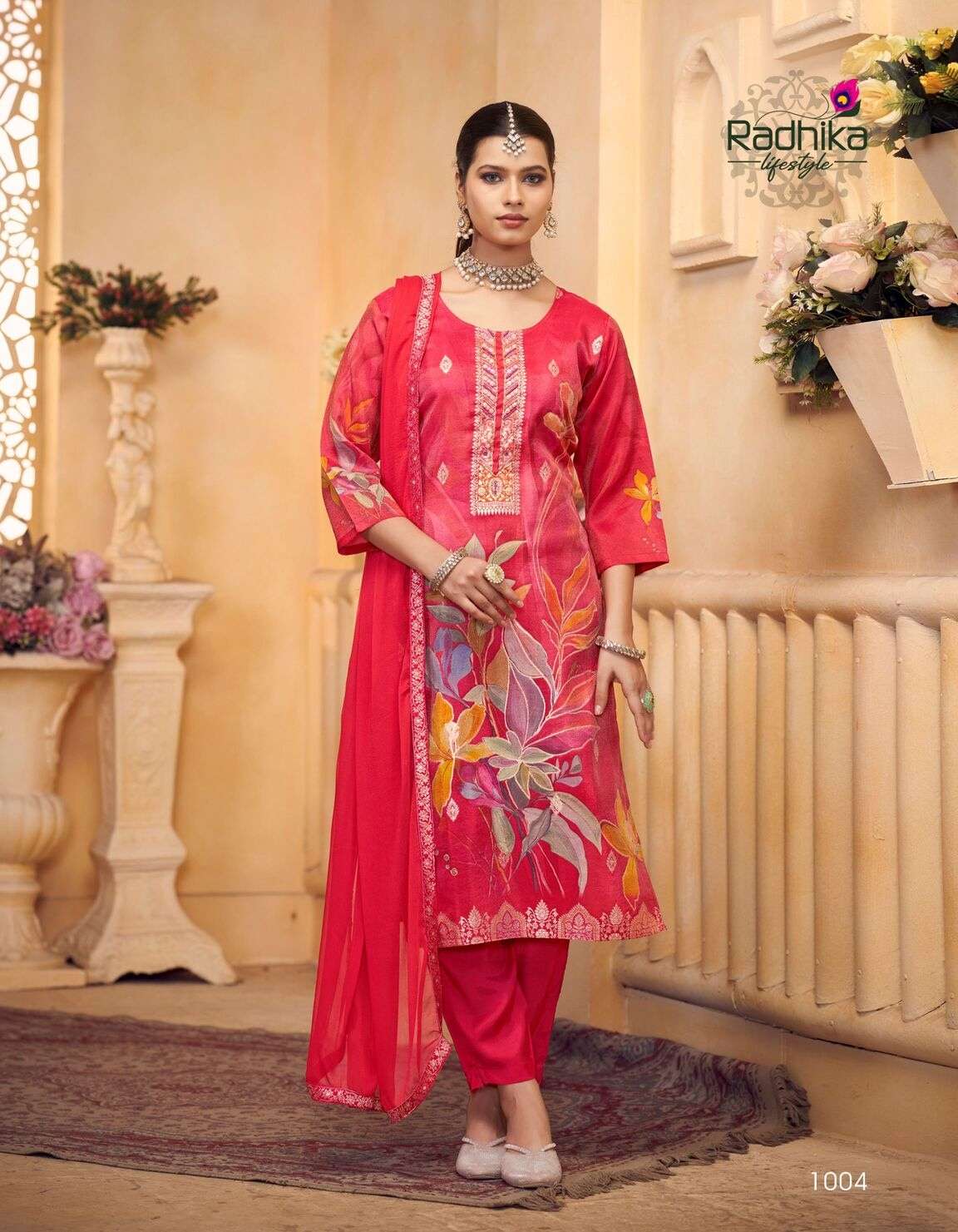 AANCHAL VOL-1 BY RADHIKA LIFE STYLE IN PURE TISSUE SCHIMMER SILK WITH HANDWORK