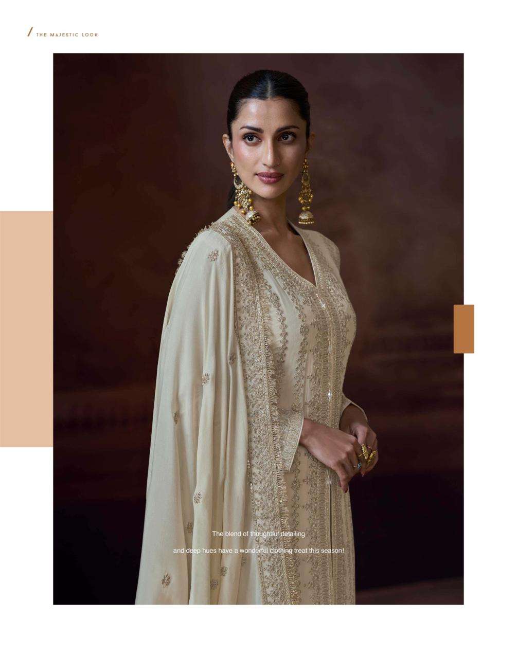ALEMZEB BY SAYURI DESIGNER IN PREMIUM REAL CHINON SILK FULL HEAVY LOOK EMBROIDERED