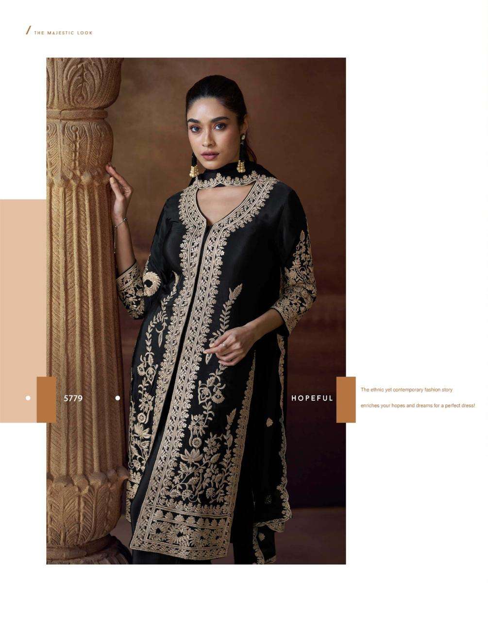 ALEMZEB BY SAYURI DESIGNER IN PREMIUM REAL CHINON SILK FULL HEAVY LOOK EMBROIDERED