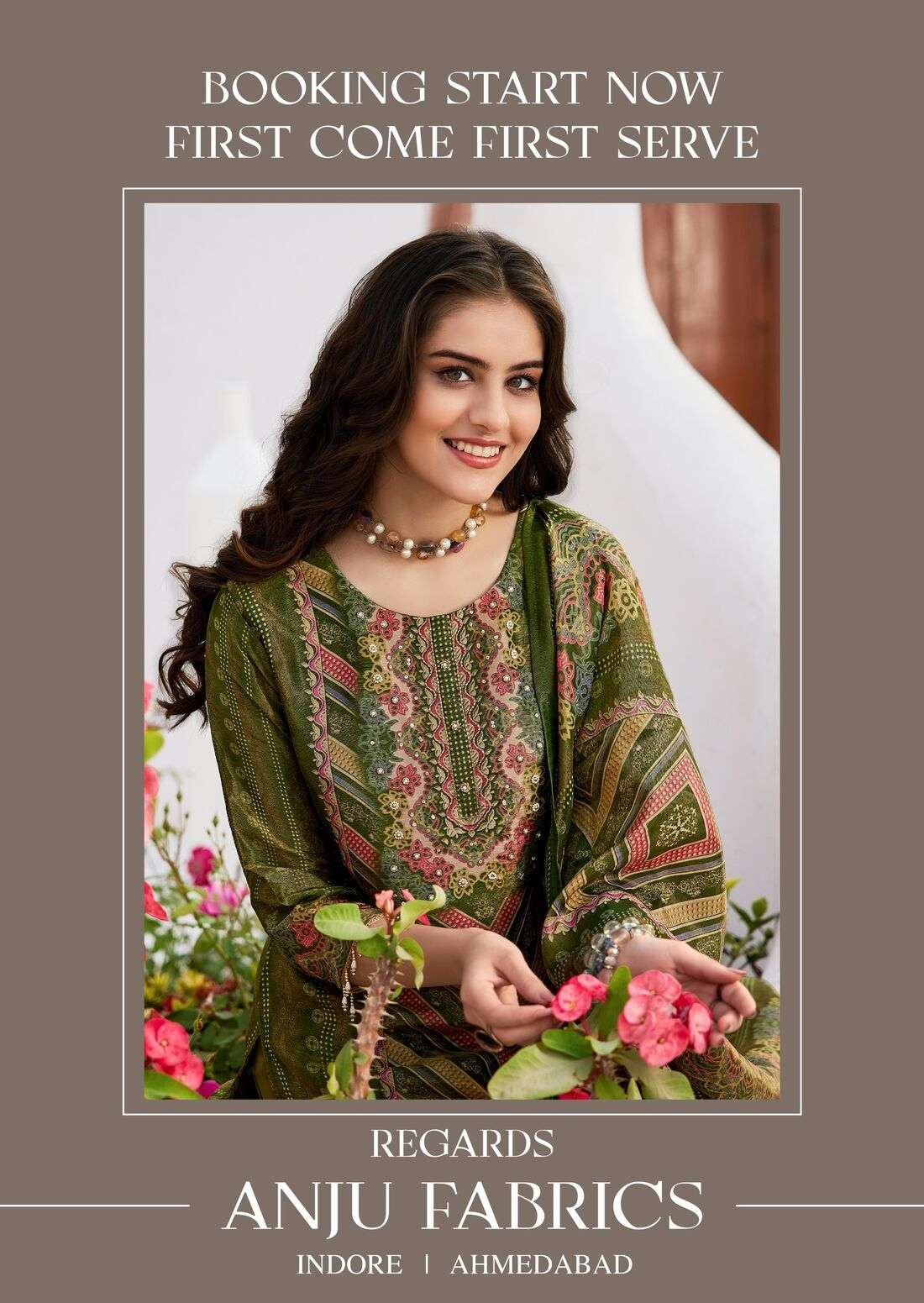 IBAADAT BY ANJU FABRICS IN PURE KANJIVARAM SILK WITH DIGITAL PRINT AND HEAVY HAND WORK 