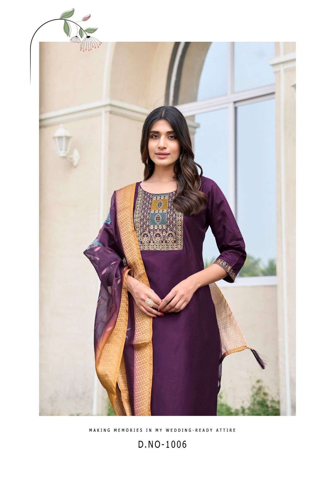 MAHARANI VOL.1 BY VANISKA IN GADWAL SILK KURTI WITH COTTON MAL INNWR