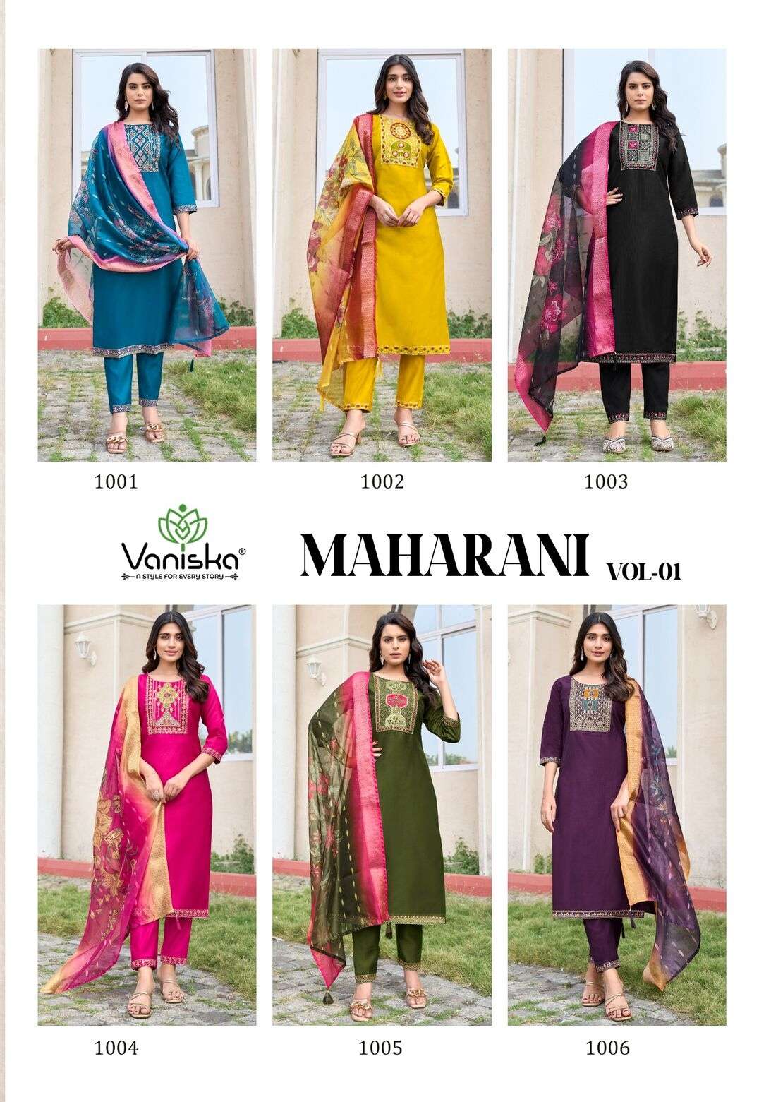 MAHARANI VOL.1 BY VANISKA IN GADWAL SILK KURTI WITH COTTON MAL INNWR