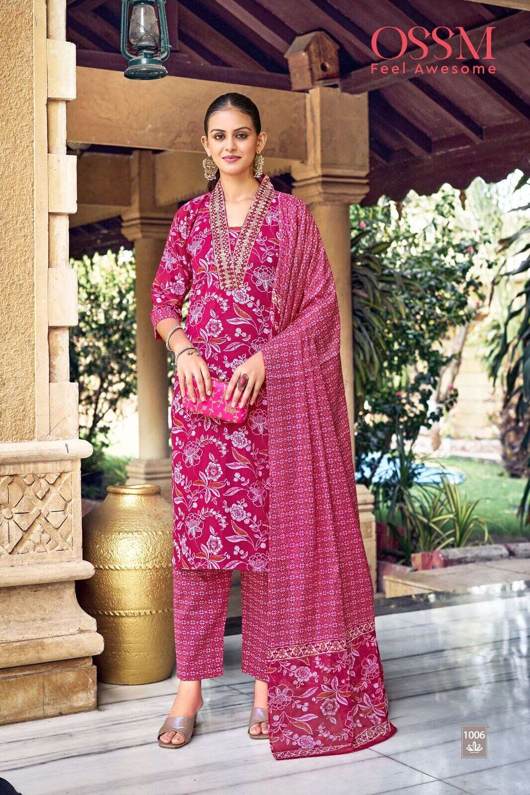 MALHAR VOL 03 BY OSSM IN COTTON PRINT WITH EMBROIDERY WORK