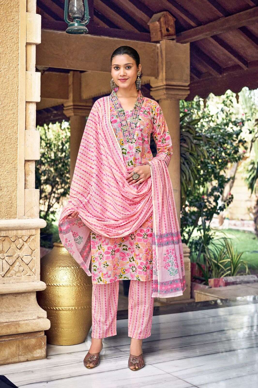 MALHAR VOL 03 BY OSSM IN COTTON PRINT WITH EMBROIDERY WORK