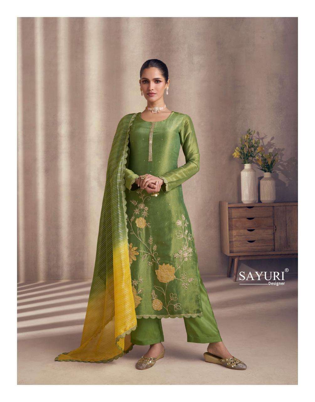 NAAZ BY SAYURI DESIGNER IN PREMIUM REAL SIMAR SILK WITH EMBROIDERED 