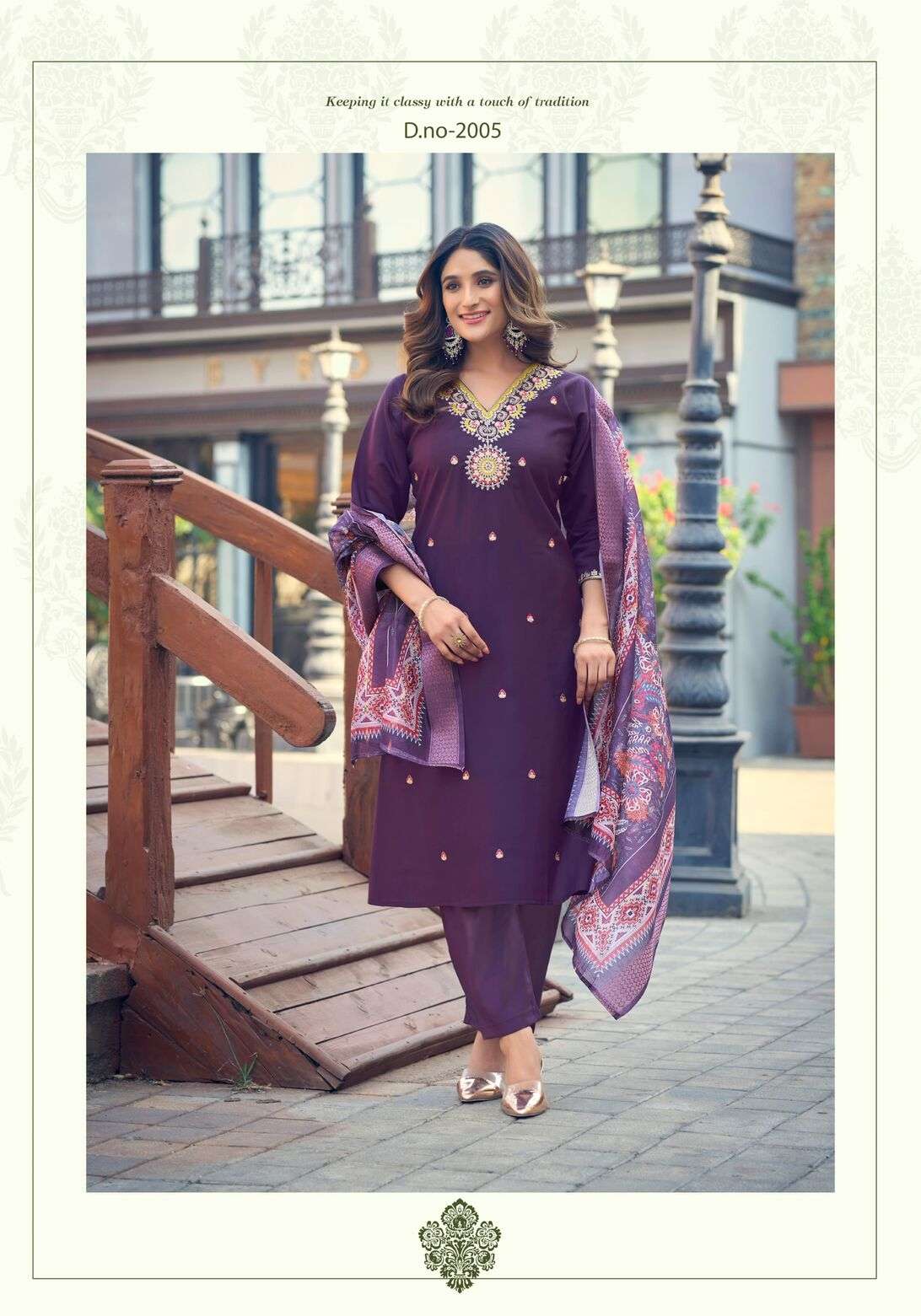 NUSRAT VOL:-2 BY OSSM IN PURE ROMAN SILK WITH HEAVY EMBROIDERY FANCY COLLECTION