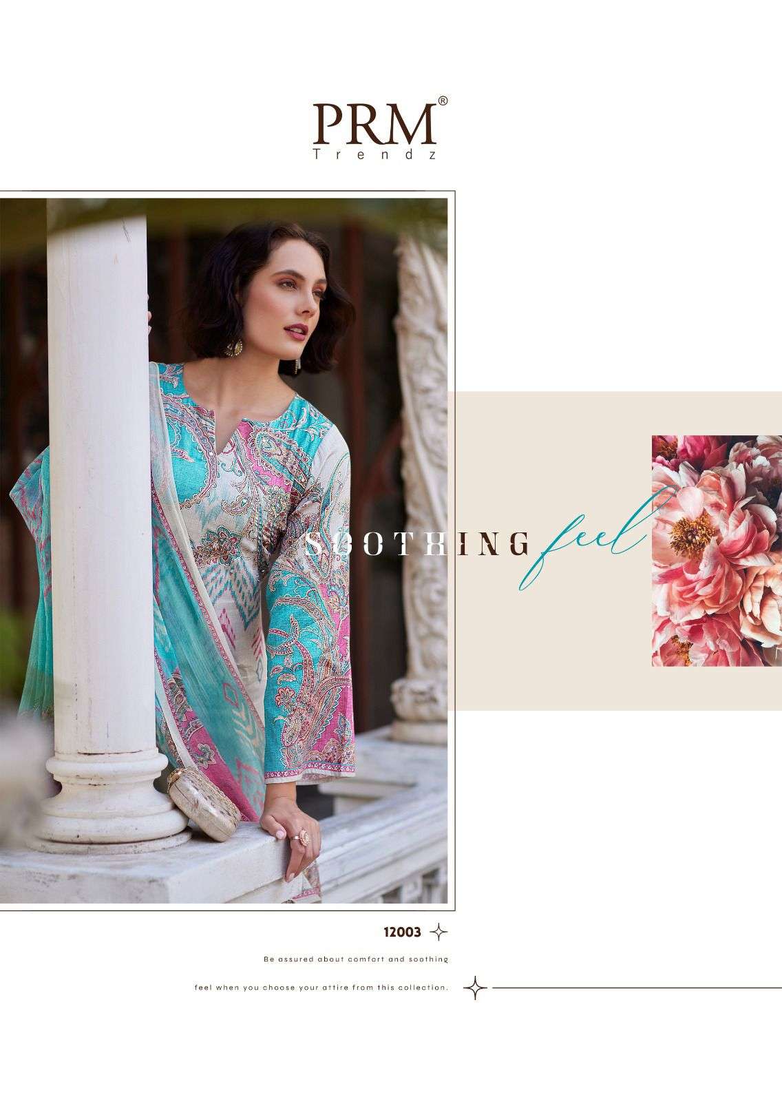 PETAL BRANCH BY PRM TRENDZ IN PURE JAMM COTTON WITH FENCY HEND WORK WITH DIGITAL PRINT 