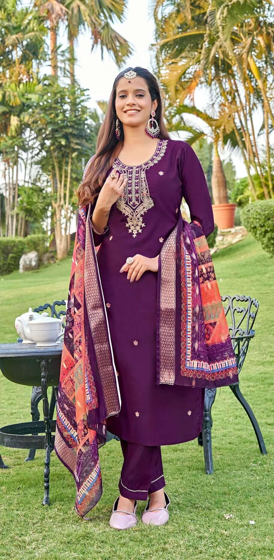 RANGAT VOL-2 BY OSSM IN PURE VISCOS ROMAN SILK AND HEAVY EMBROIDERY WITH FANCY COLLECTION