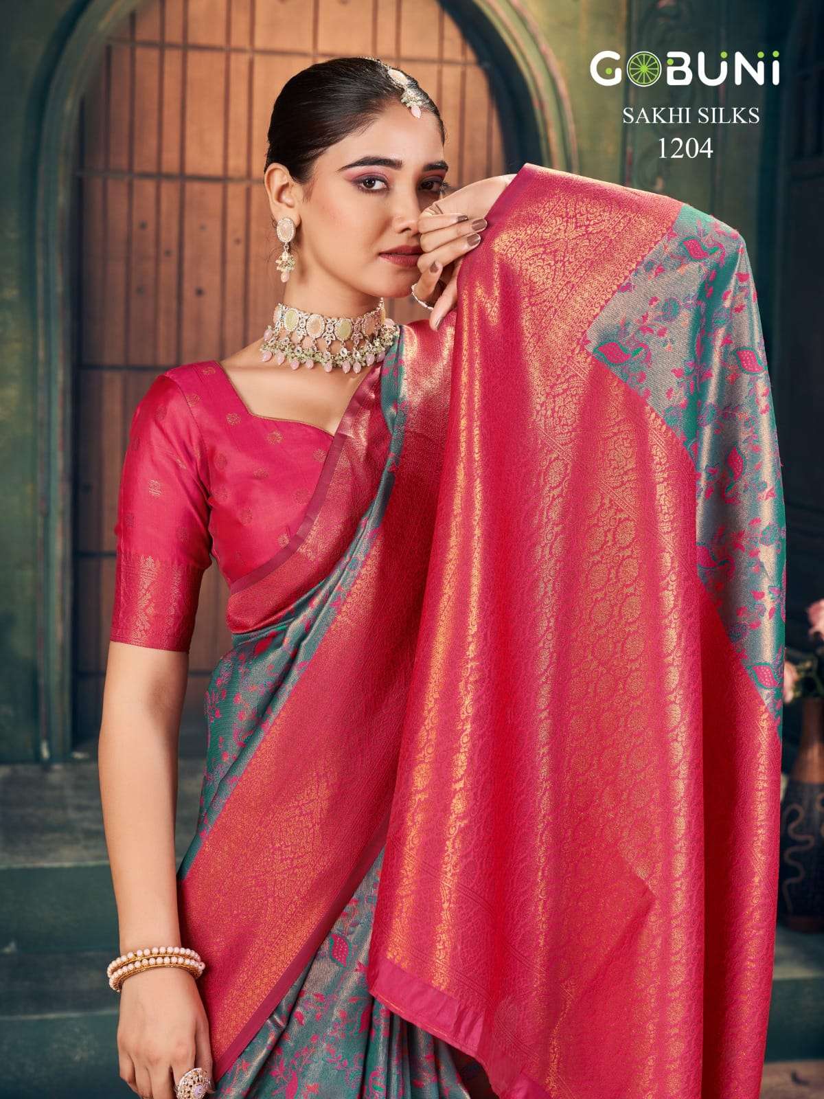 SAKHI SILK BY GOBUNI IN ZARI SILK SAREE 6.30 MTR WITH BLOUSE