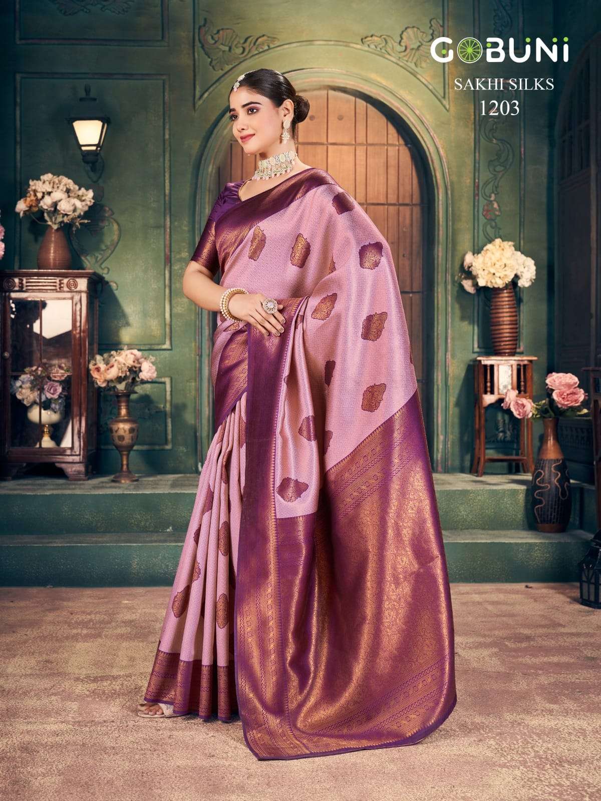 SAKHI SILK BY GOBUNI IN ZARI SILK SAREE 6.30 MTR WITH BLOUSE