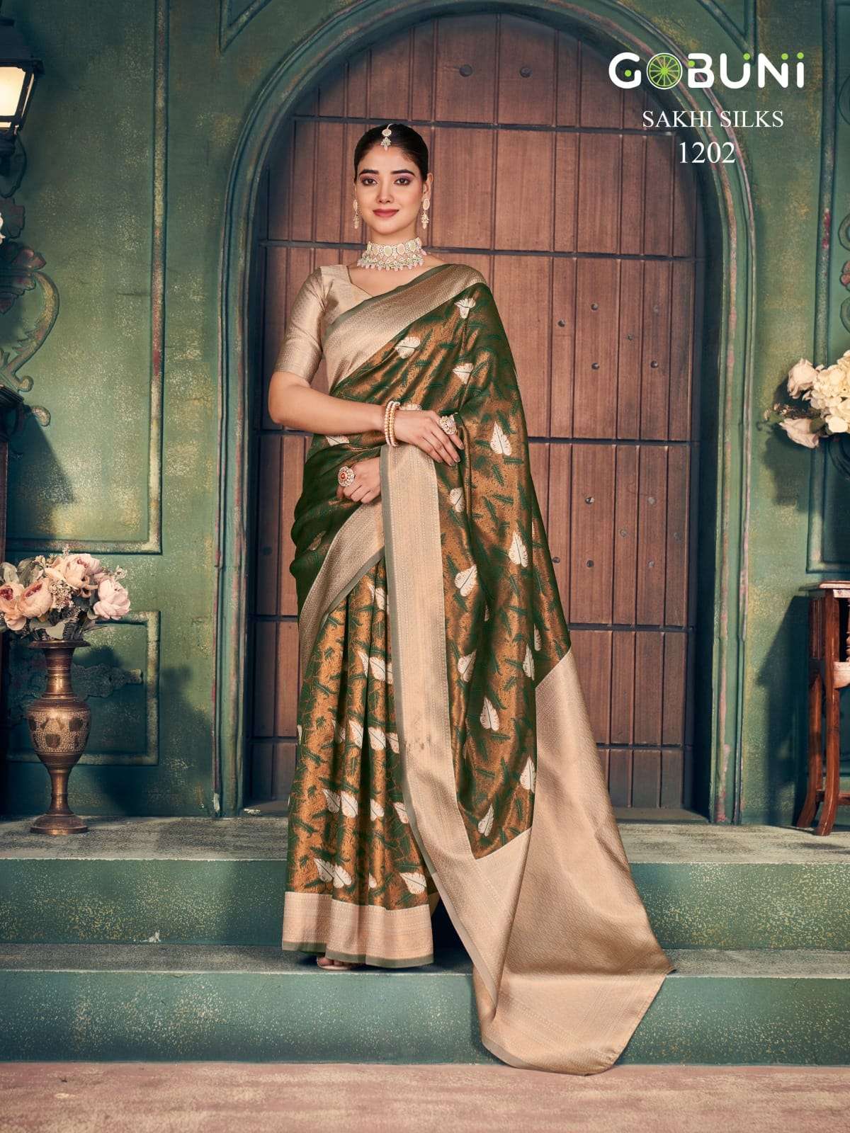 SAKHI SILK BY GOBUNI IN ZARI SILK SAREE 6.30 MTR WITH BLOUSE