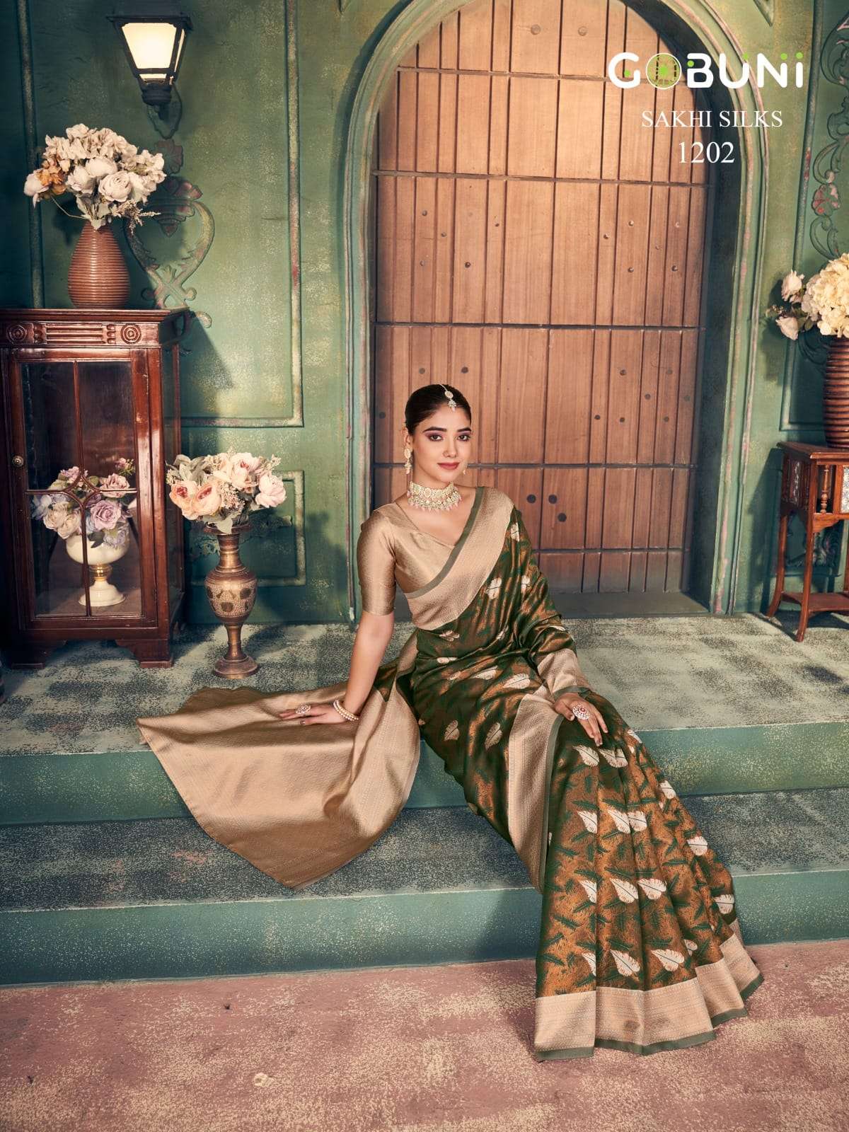 SAKHI SILK BY GOBUNI IN ZARI SILK SAREE 6.30 MTR WITH BLOUSE