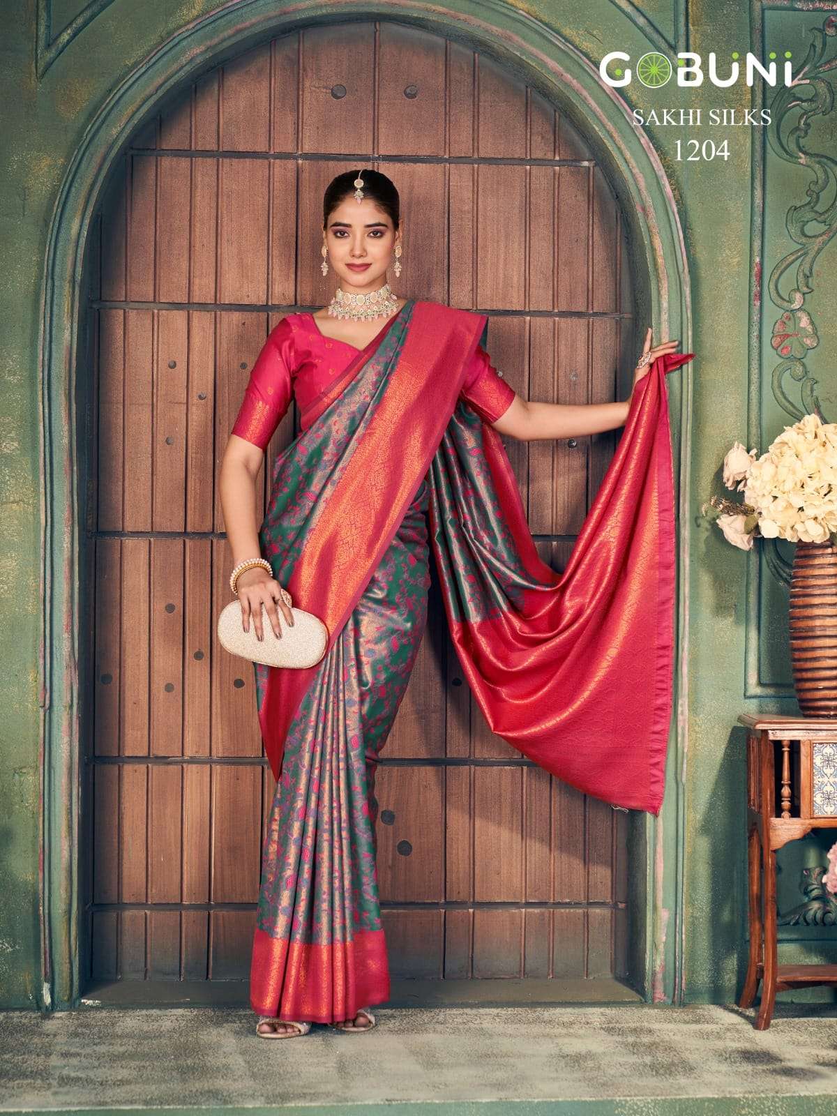 SAKHI SILK BY GOBUNI IN ZARI SILK SAREE 6.30 MTR WITH BLOUSE