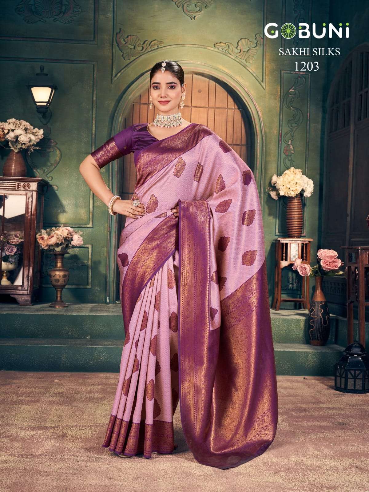 SAKHI SILK BY GOBUNI IN ZARI SILK SAREE 6.30 MTR WITH BLOUSE