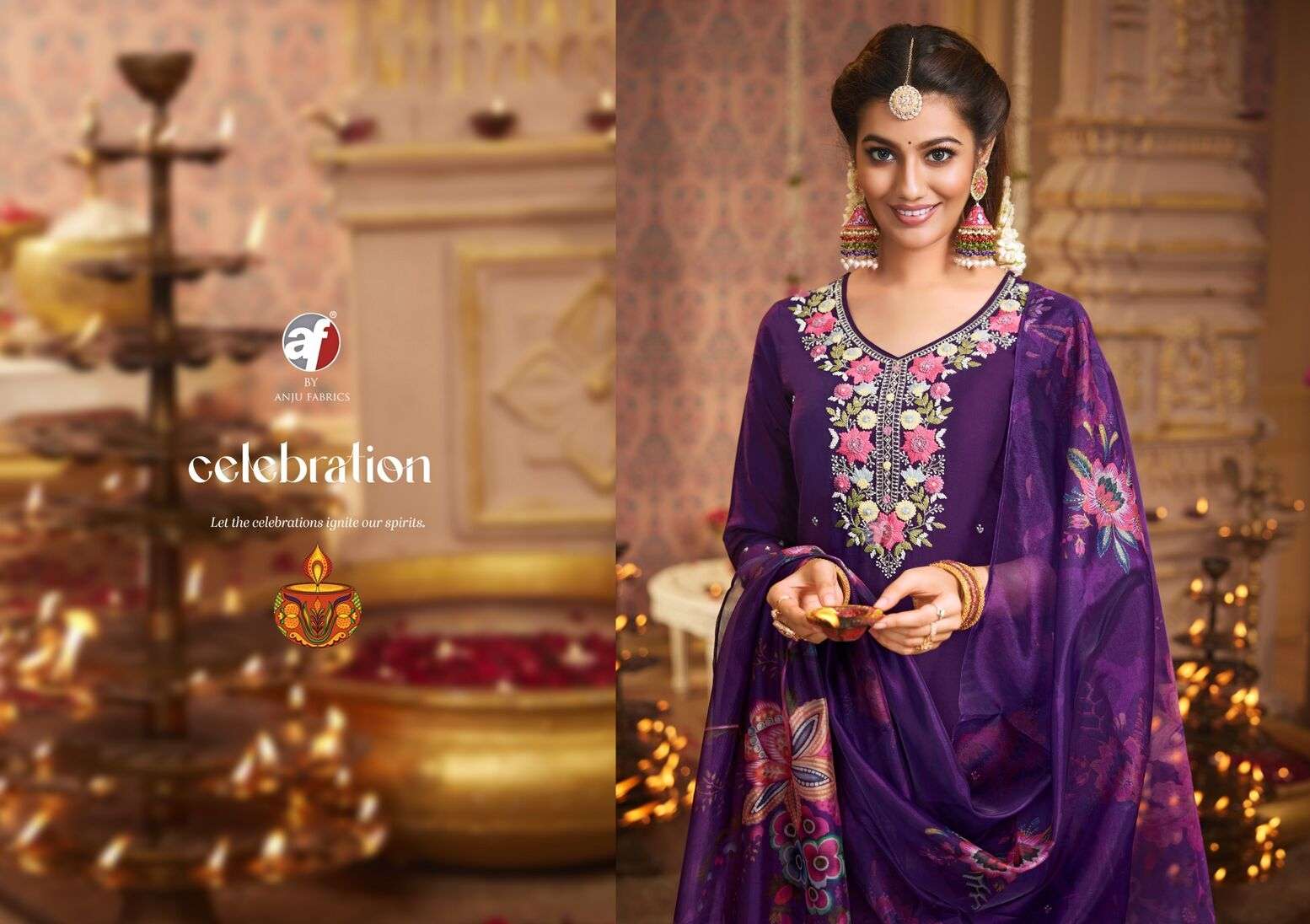 SANGEET VOL-6 BY ANJU FABRICS IN VISCOSE MODAL WITH PURE HANDWORK