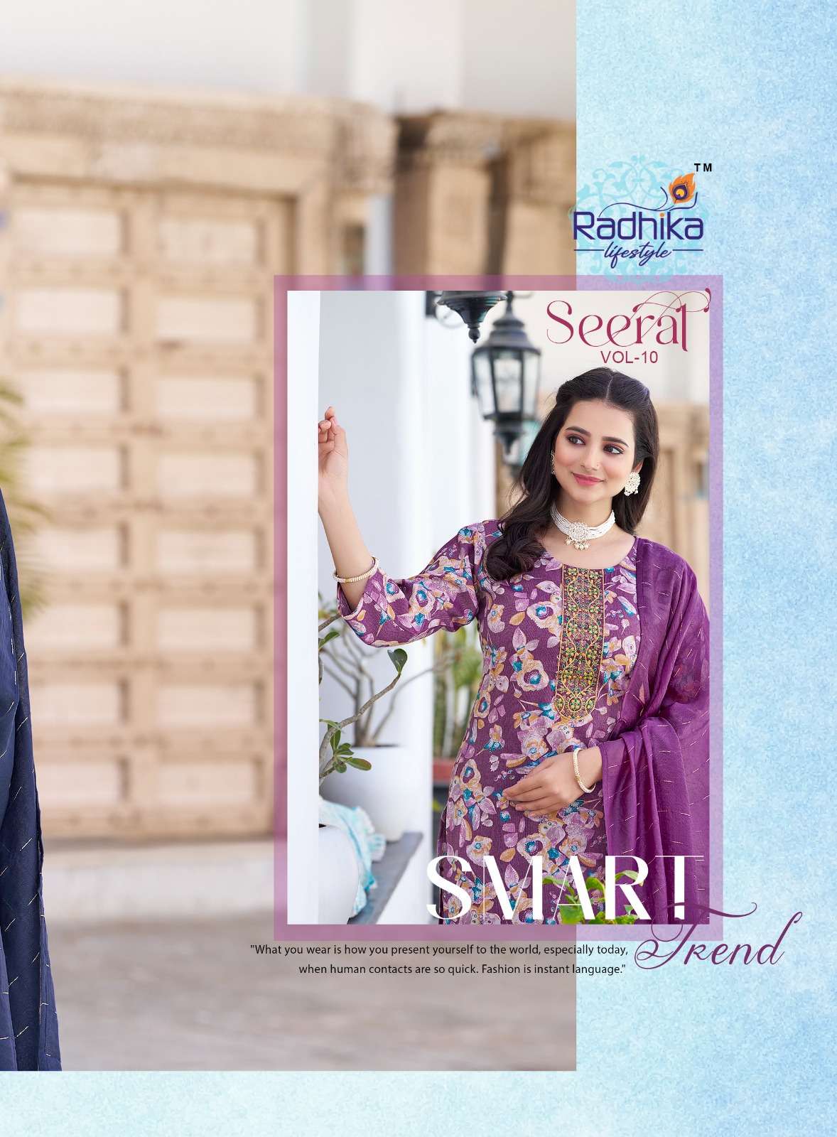 SEERAT VOL-10 BY RADHIKA LIFE STYLE IN REYON CAPSULE FOIL PRINT WITH EMBROIDERY WORK 