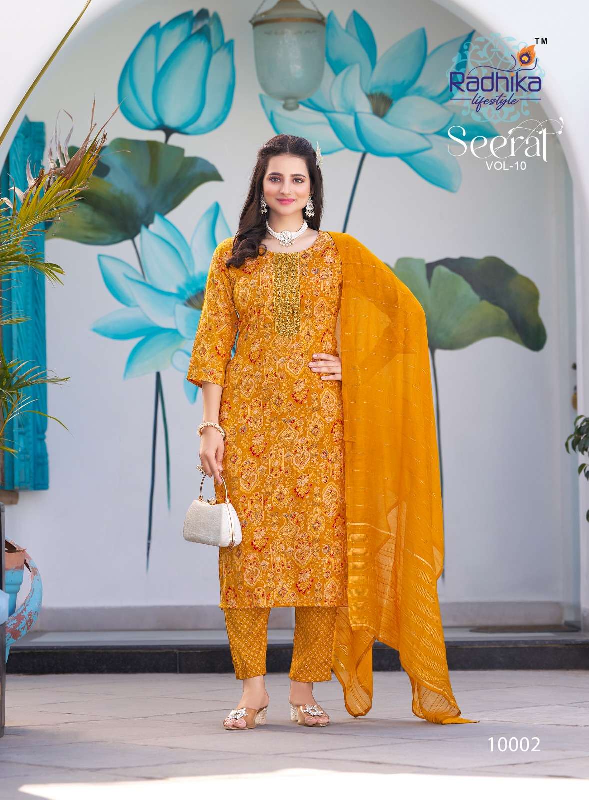 SEERAT VOL-10 BY RADHIKA LIFE STYLE IN REYON CAPSULE FOIL PRINT WITH EMBROIDERY WORK 