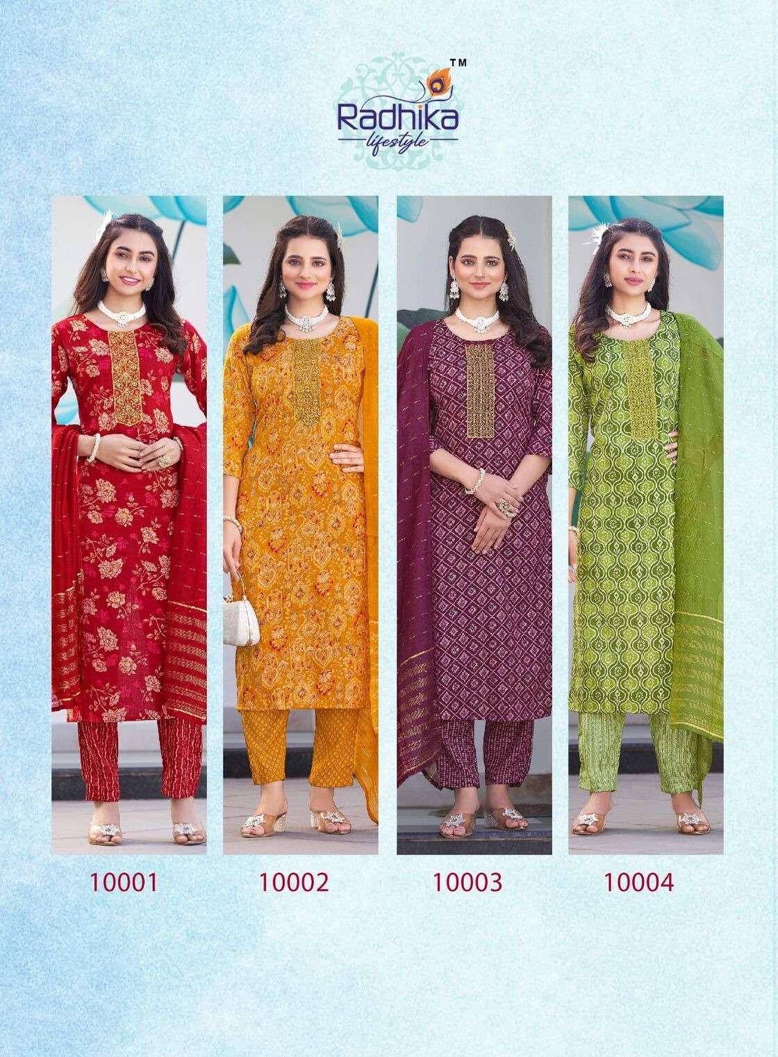SEERAT VOL-10 BY RADHIKA LIFE STYLE IN REYON CAPSULE FOIL PRINT WITH EMBROIDERY WORK 