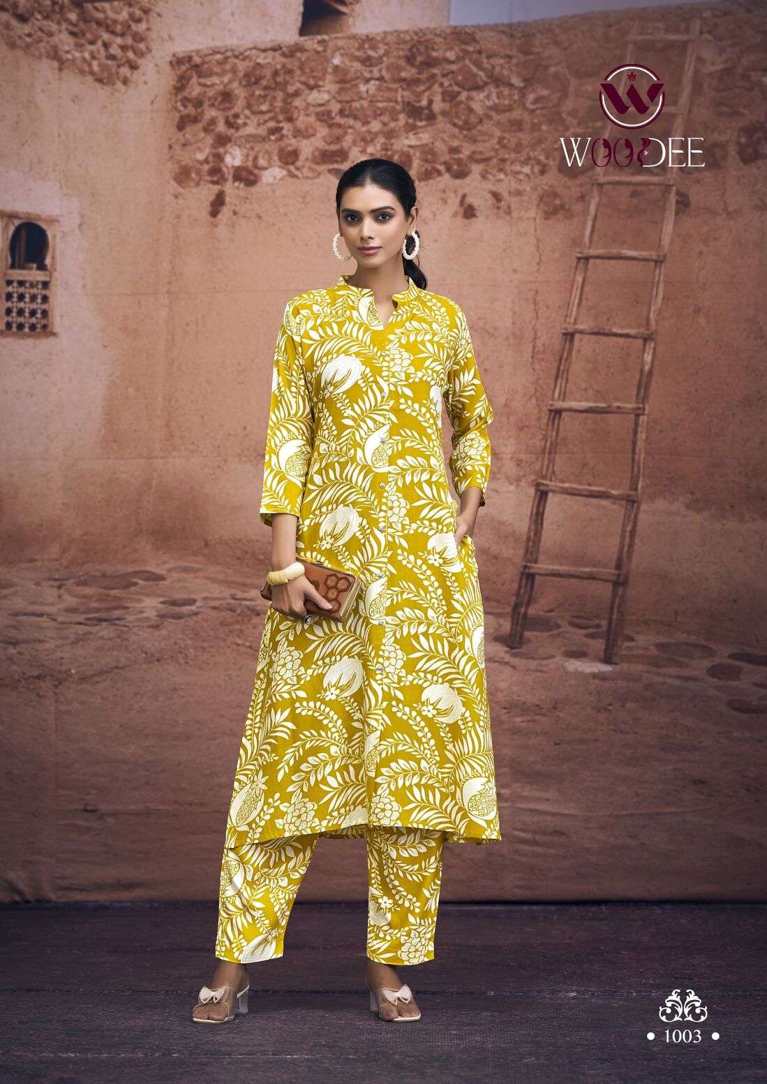 SHAKIRA BY WOODEE IN PREMIUM HEAVY RAYON PRINT WITH TWO SIDE POCKETS CO-ORD SET