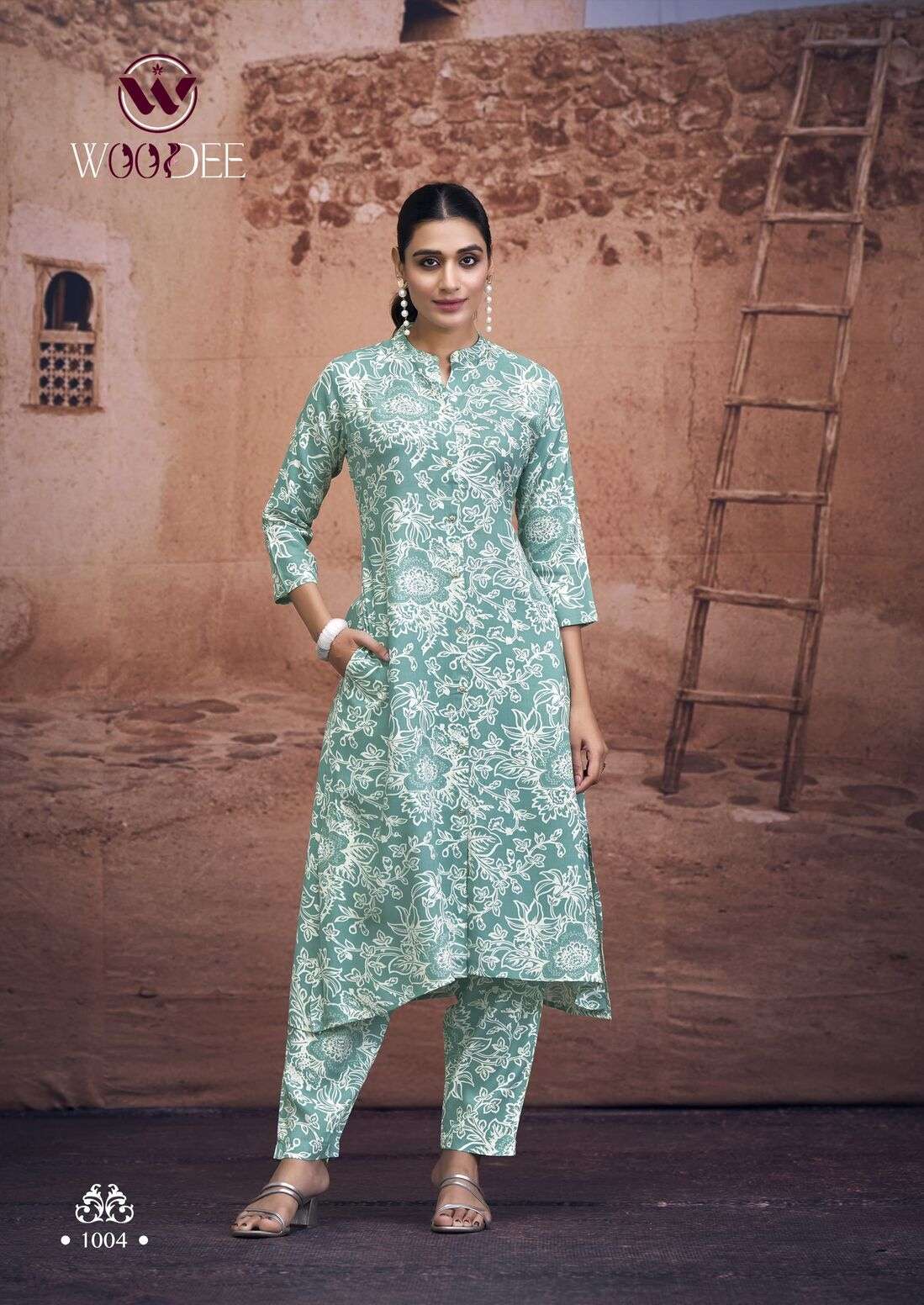 SHAKIRA BY WOODEE IN PREMIUM HEAVY RAYON PRINT WITH TWO SIDE POCKETS CO-ORD SET