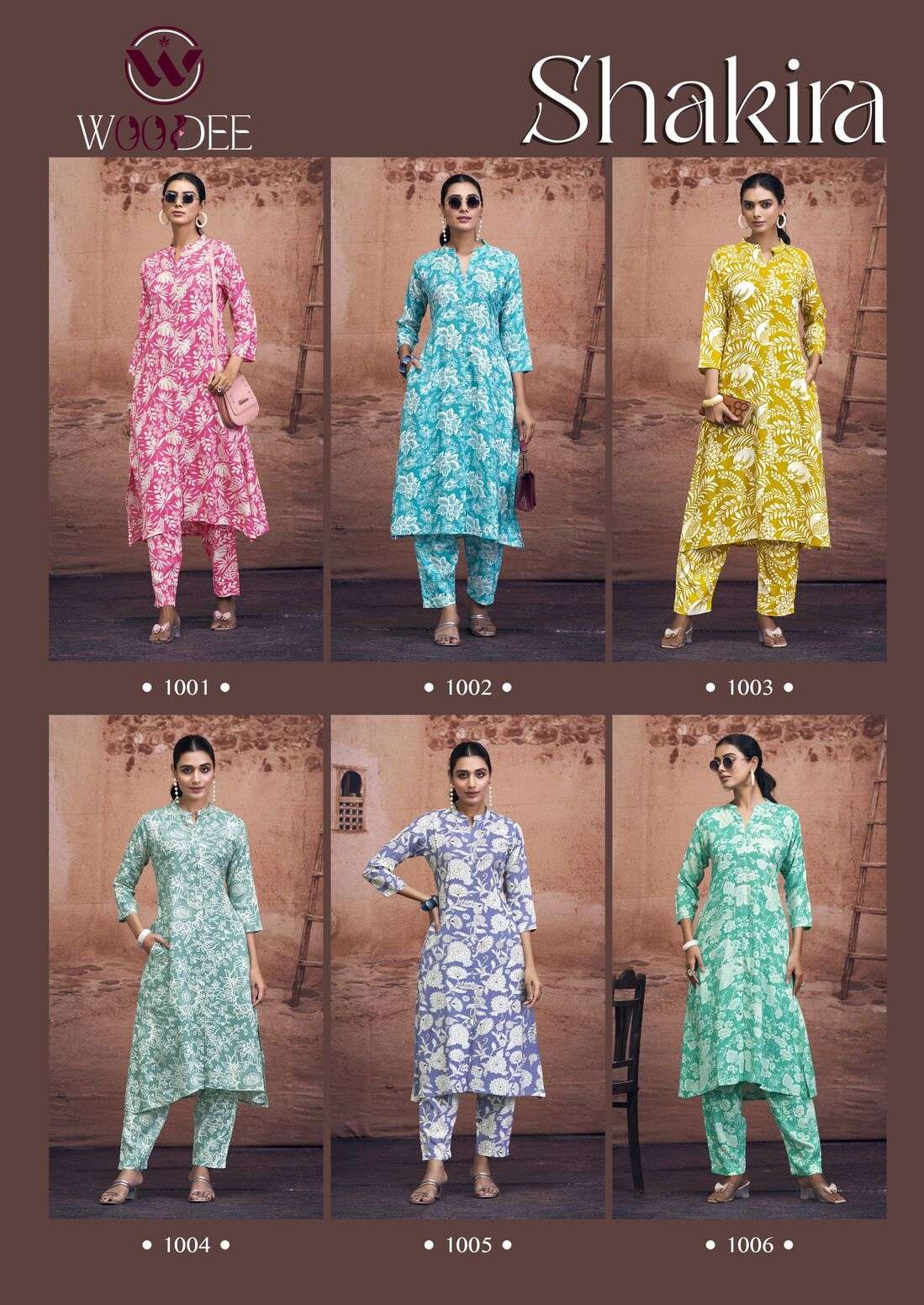 SHAKIRA BY WOODEE IN PREMIUM HEAVY RAYON PRINT WITH TWO SIDE POCKETS CO-ORD SET