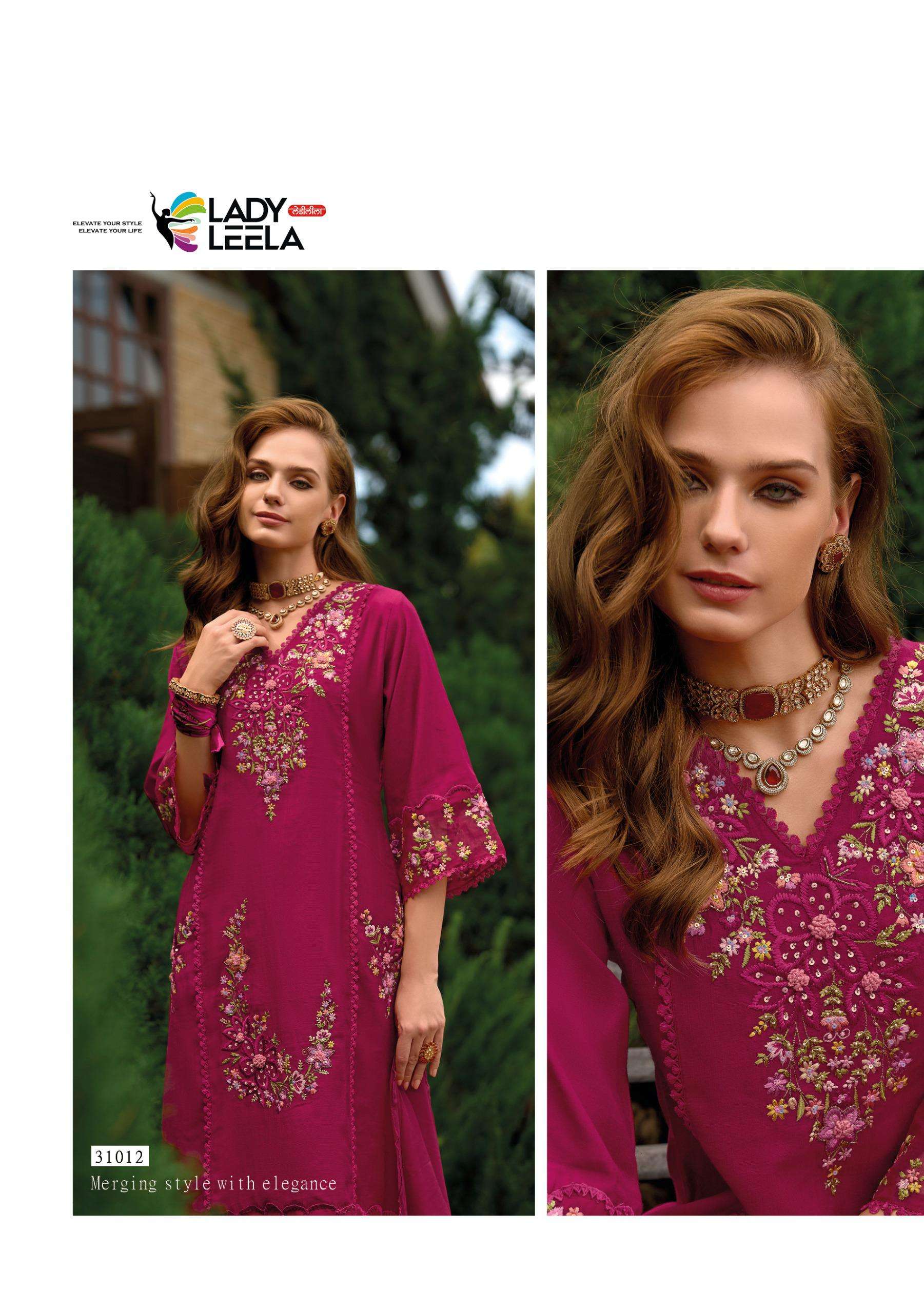 SHIDDAT-4 BY LADY LEELA IN PURE VISCOSE VATICAN FABRIC WITH HEAVY HANDWORK