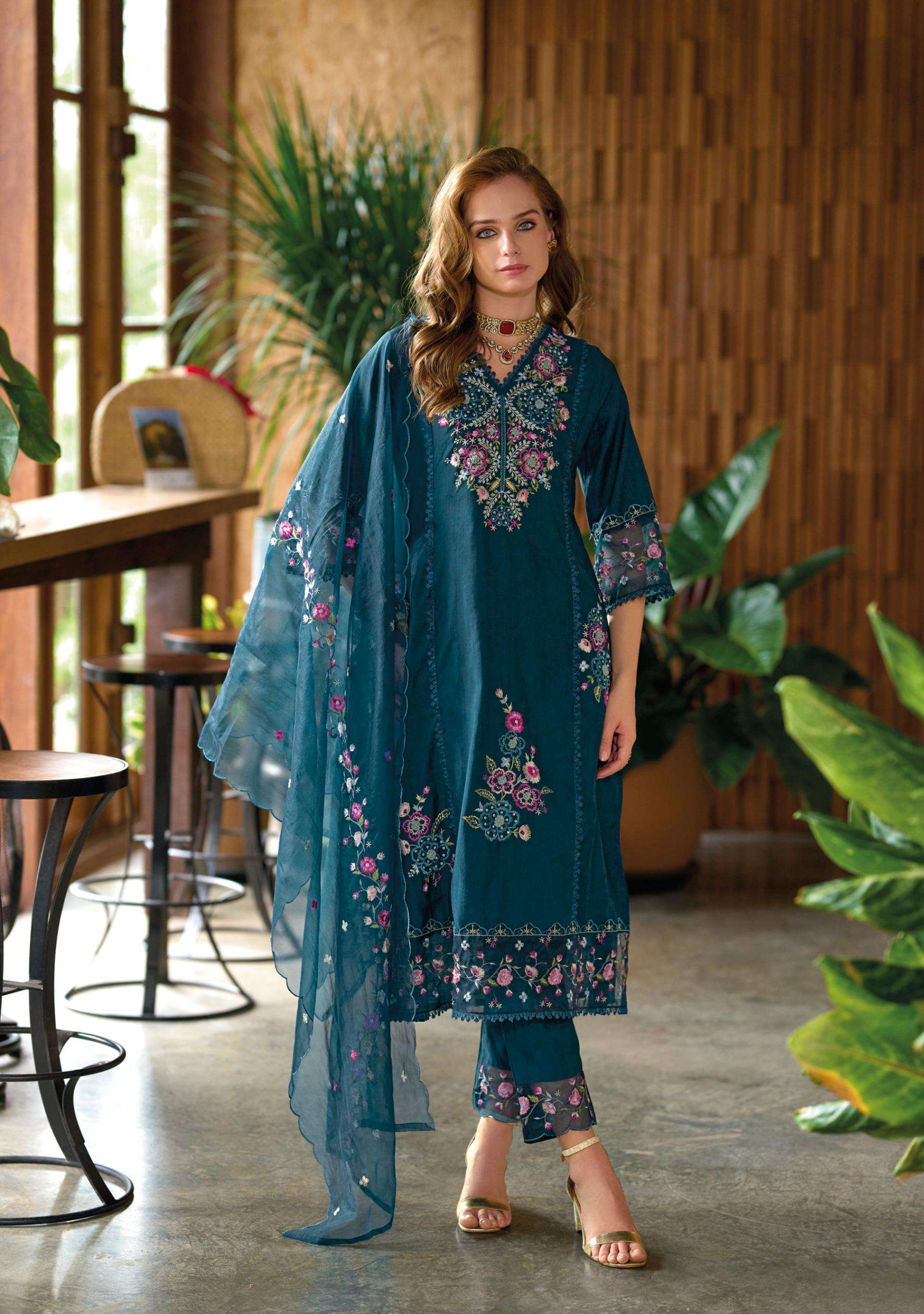 SHIDDAT-4 BY LADY LEELA IN PURE VISCOSE VATICAN FABRIC WITH HEAVY HANDWORK