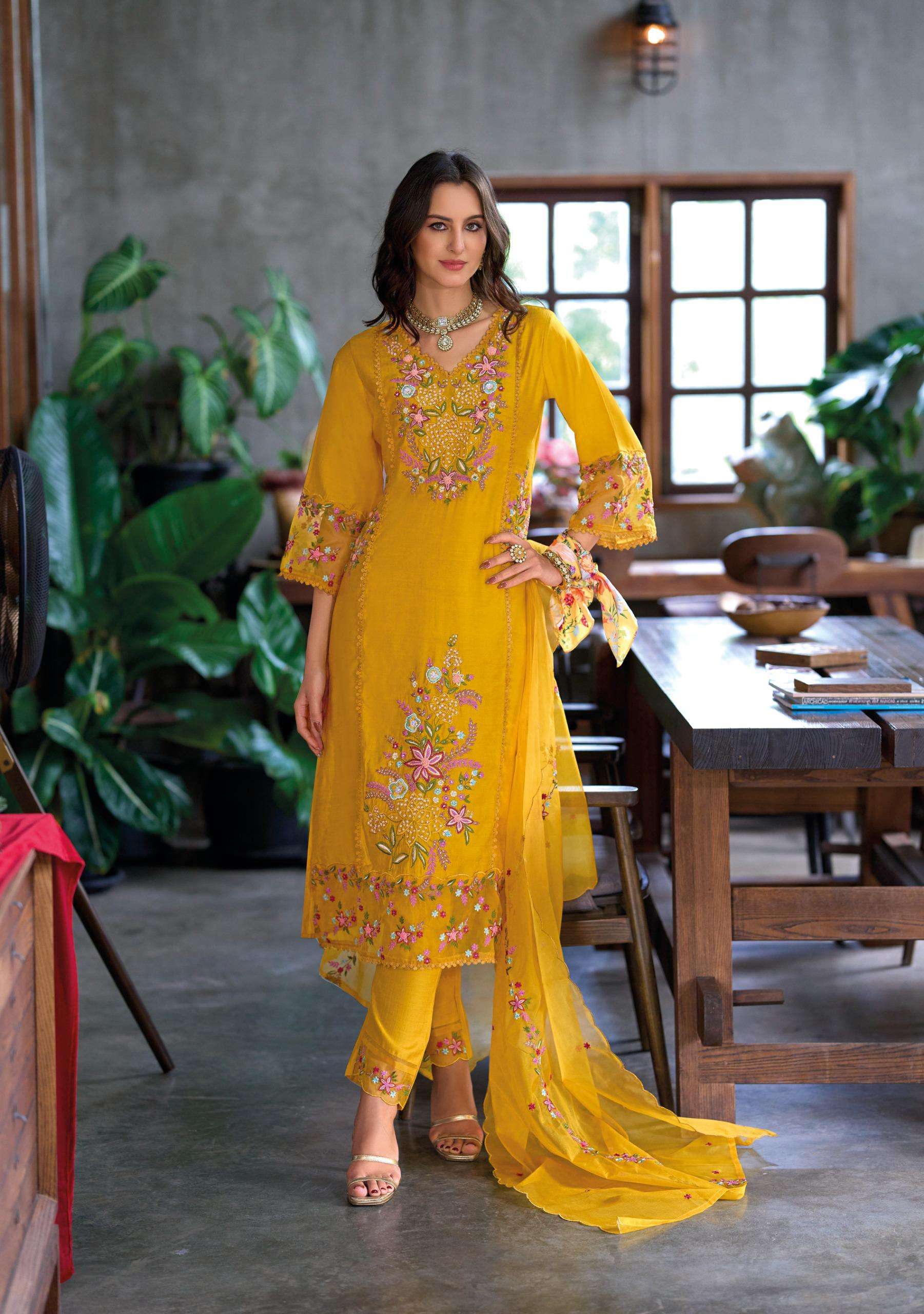 SHIDDAT-4 BY LADY LEELA IN PURE VISCOSE VATICAN FABRIC WITH HEAVY HANDWORK