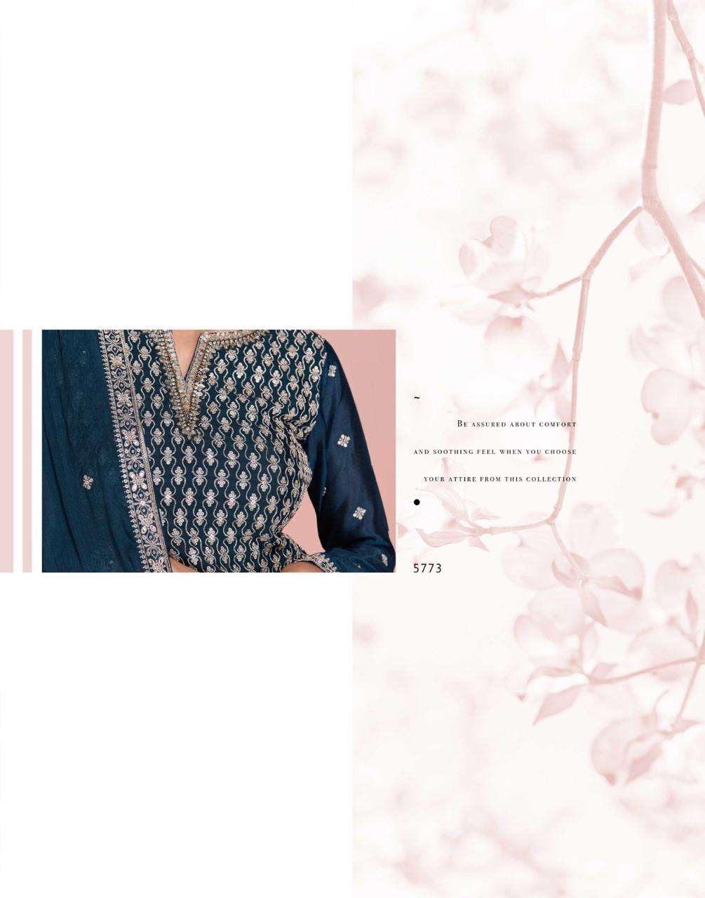 ZOHA BY SAYURI DESIGNER IN PREMIUM REAL CHINON SILK WITH EMBROIDERED