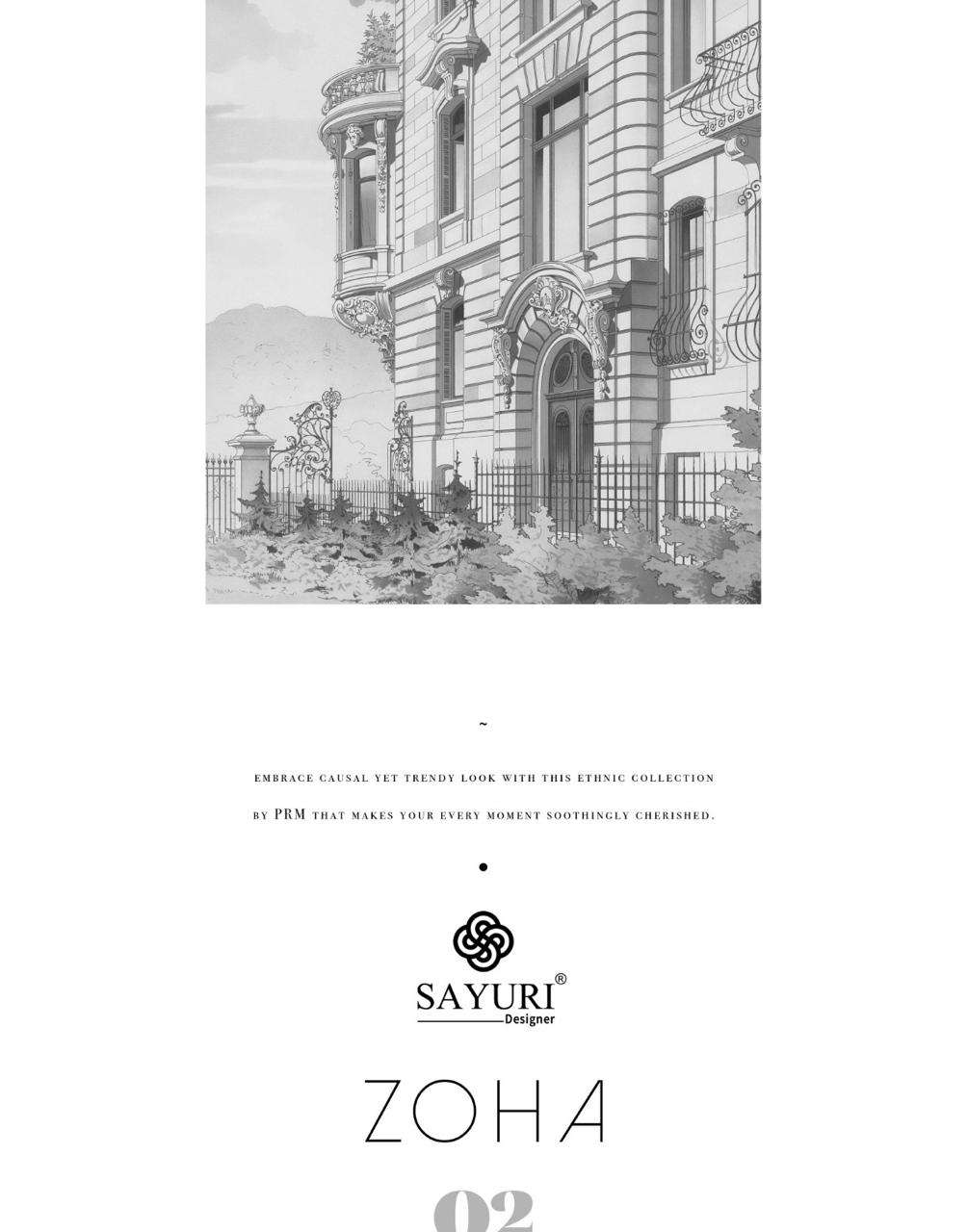 ZOHA BY SAYURI DESIGNER IN PREMIUM REAL CHINON SILK WITH EMBROIDERED