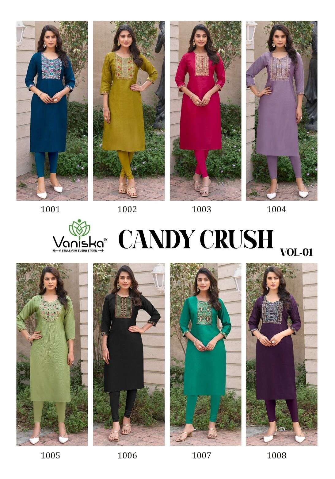 CANDY CRUSH VOL-1 BY VANISKA IN VICHITRA SIMMER WITH HEAVY EMBROIDERY WORK