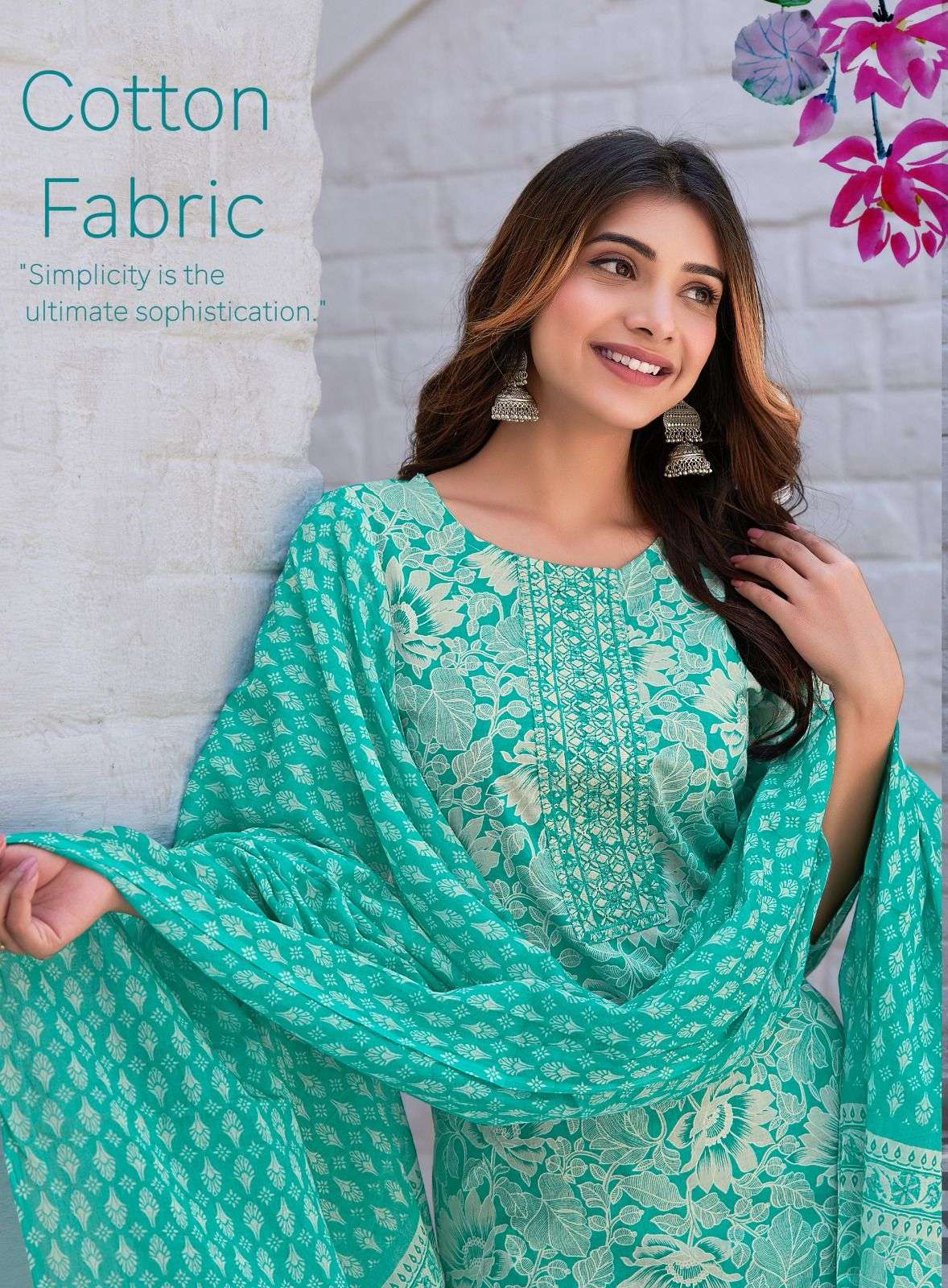 COTTON KUDI VOL-18 BY RADHIKA LIFE STYLE IN PURE COTTON KURTI WITH PANT& DUPPATTA